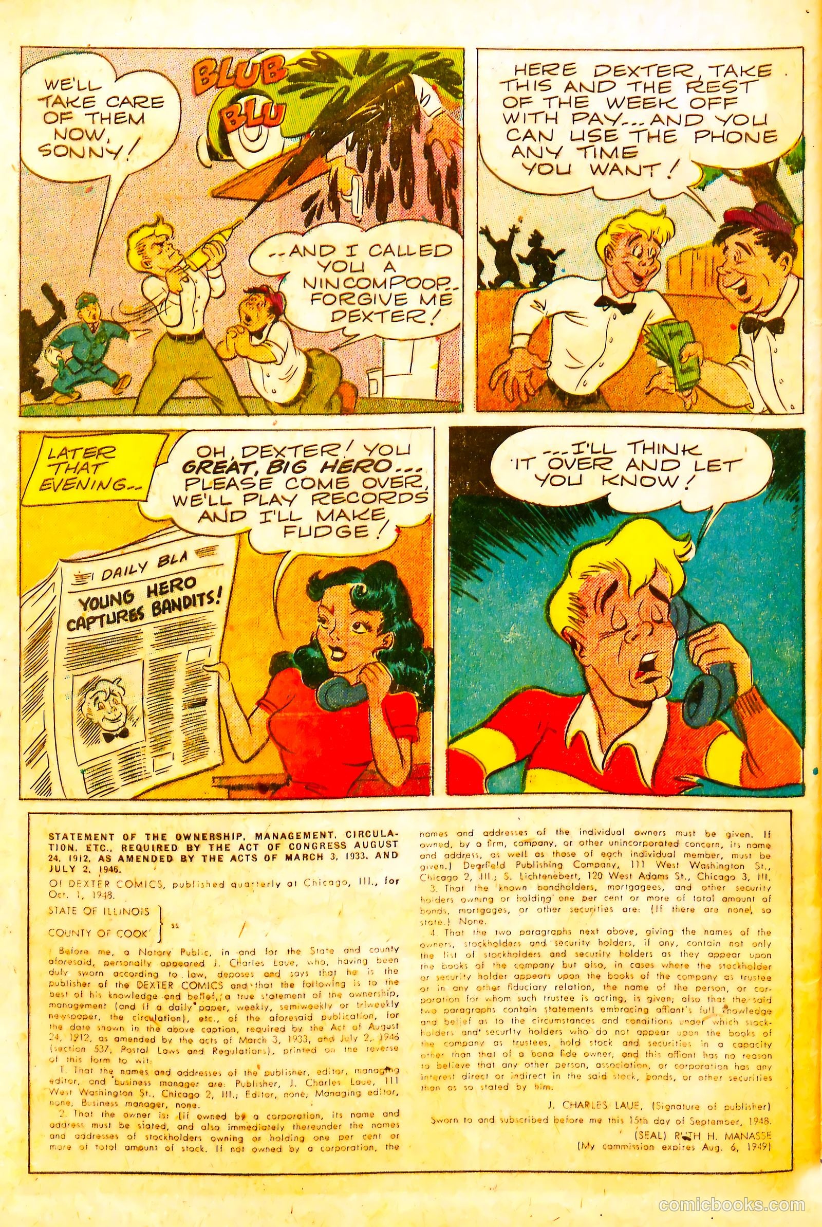 Dexter Comics #3 — page 34 of 36