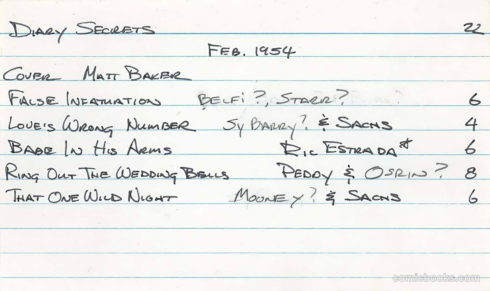 Diary Secrets #22 — page 37 of 37