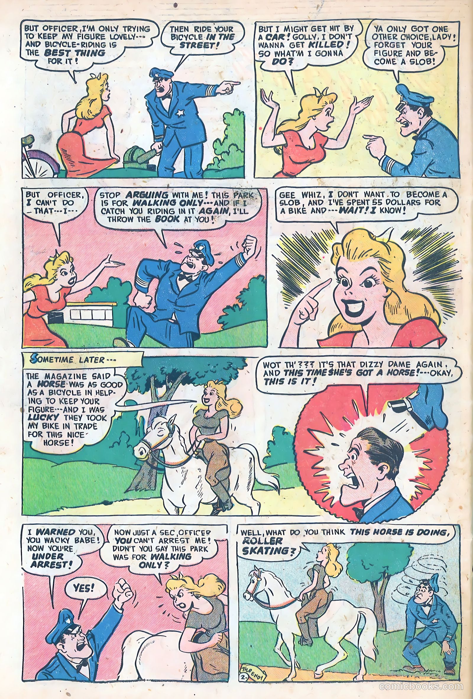 Dizzy Dames #1 — page 34 of 36