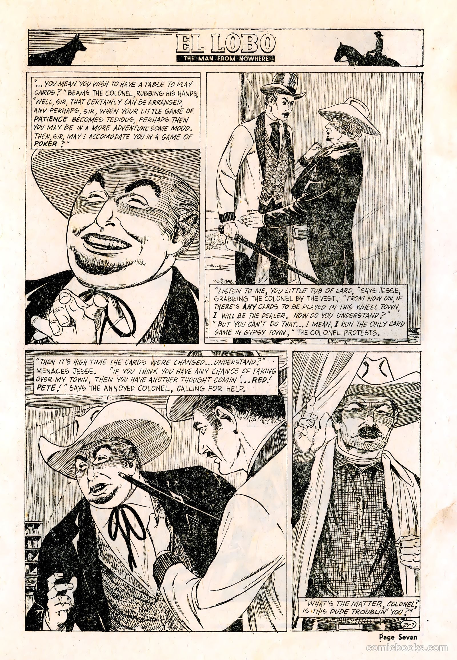 El Lobo The Man from Nowhere #23 — page 7 of 32