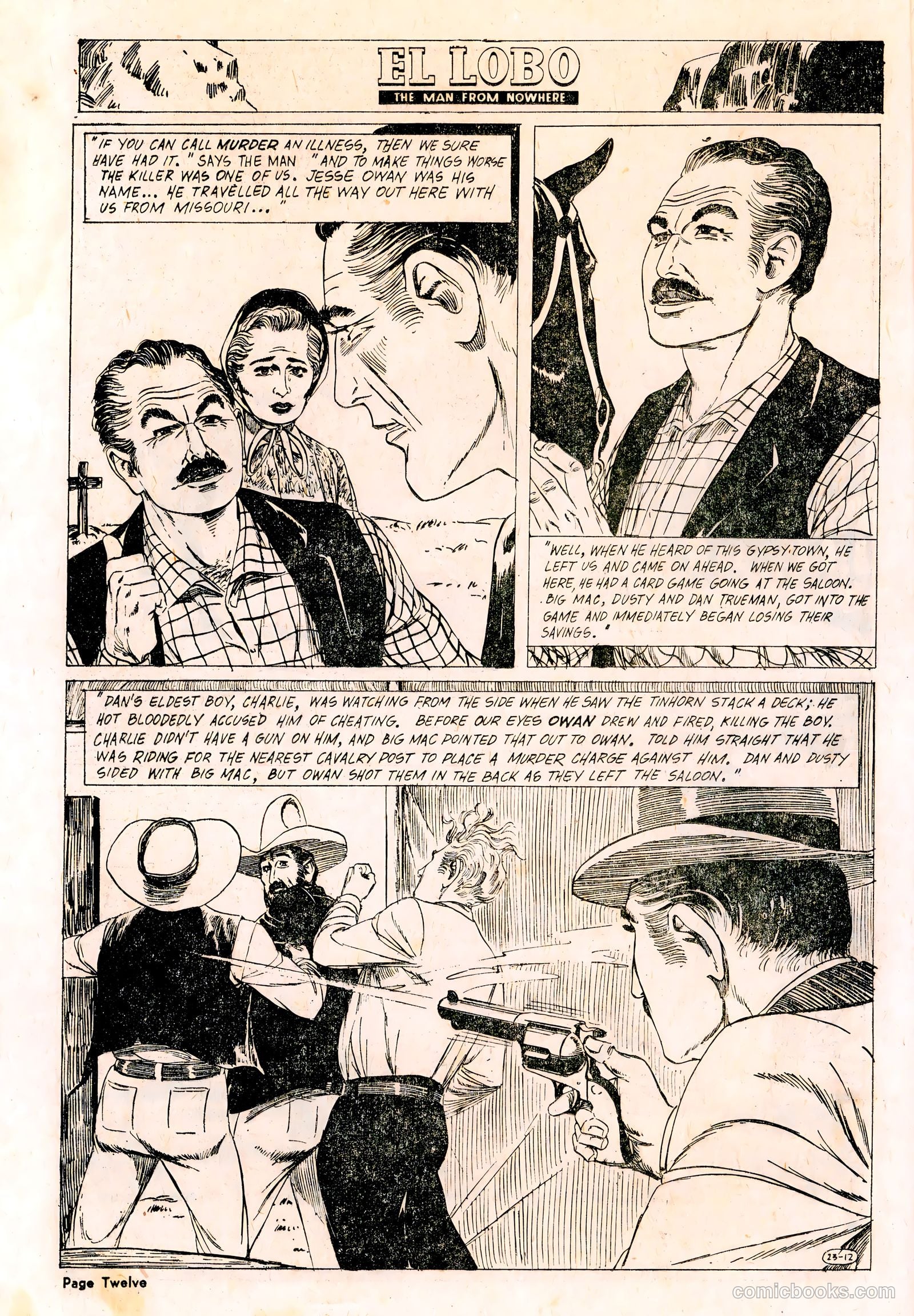 El Lobo The Man from Nowhere #23 — page 12 of 32
