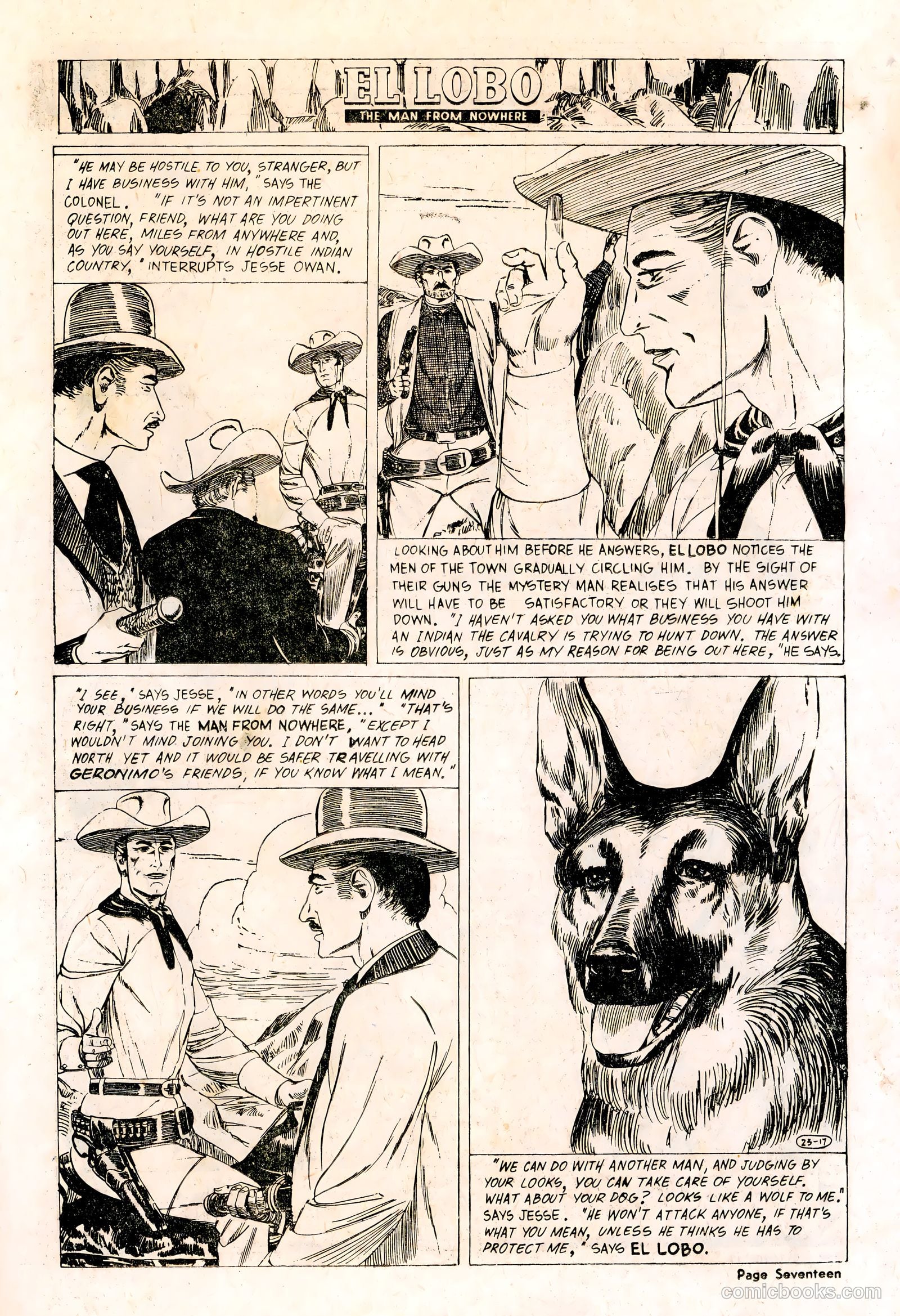 El Lobo The Man from Nowhere #23 — page 17 of 32