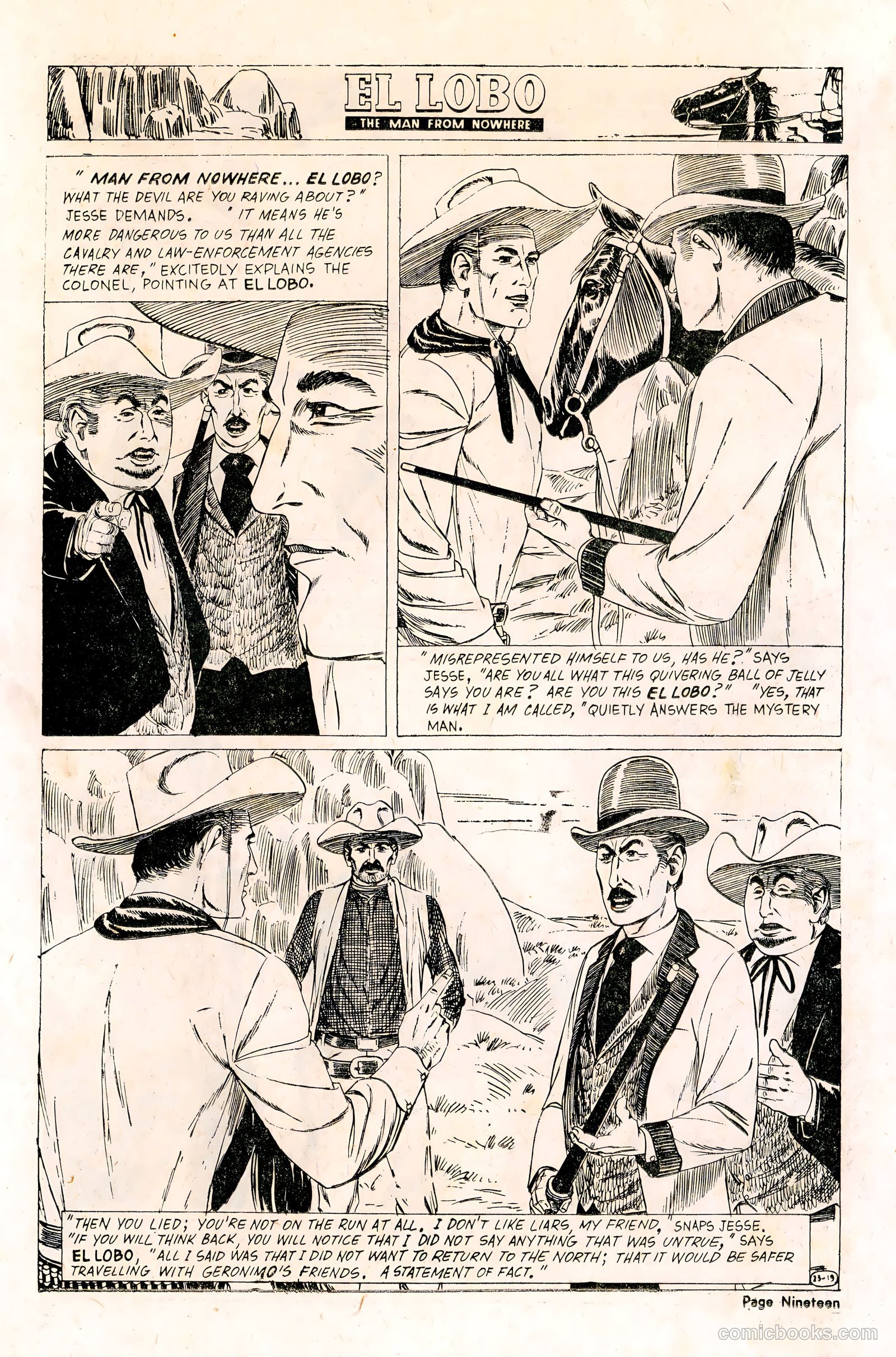 El Lobo The Man from Nowhere #23 — page 19 of 32