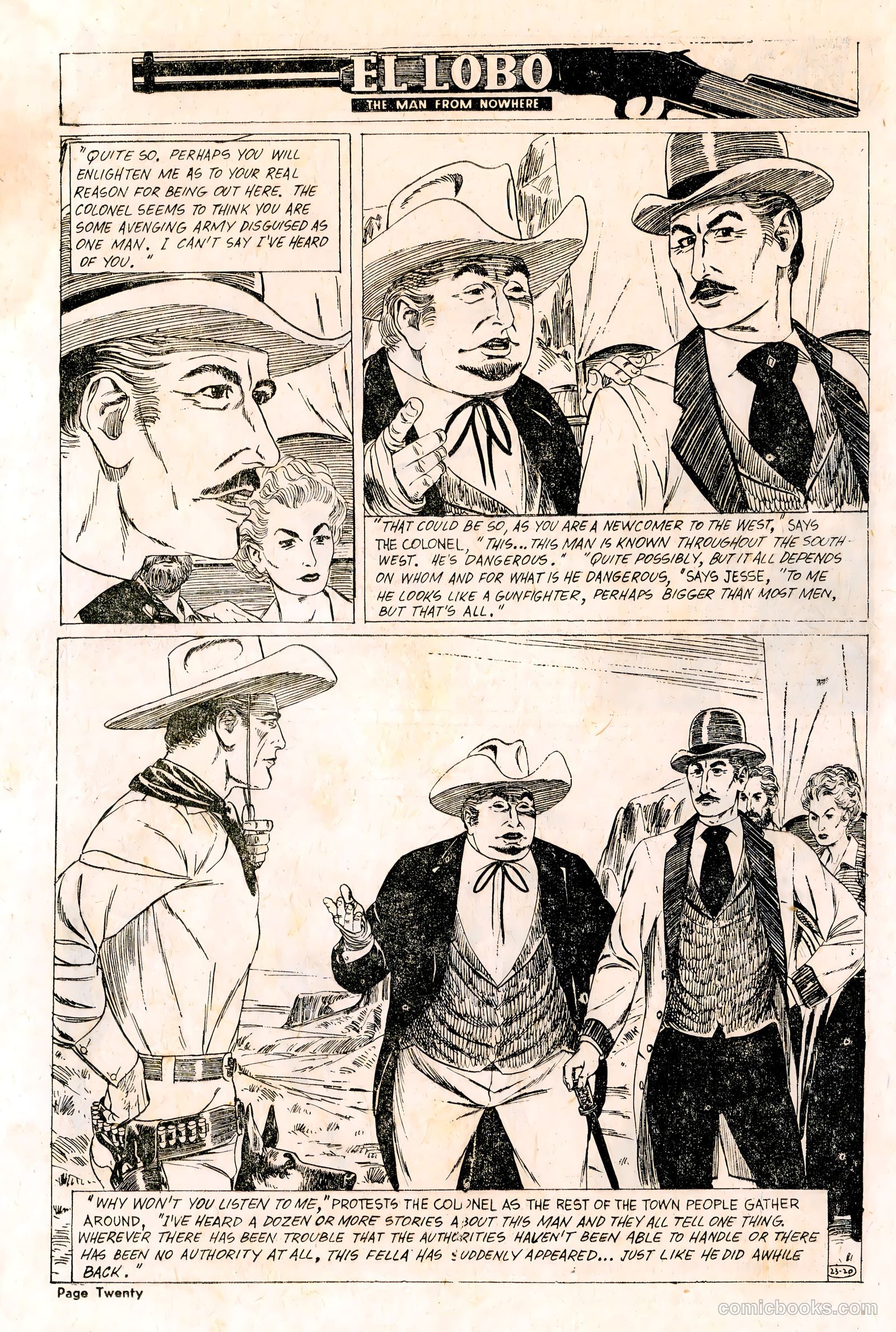 El Lobo The Man from Nowhere #23 — page 20 of 32