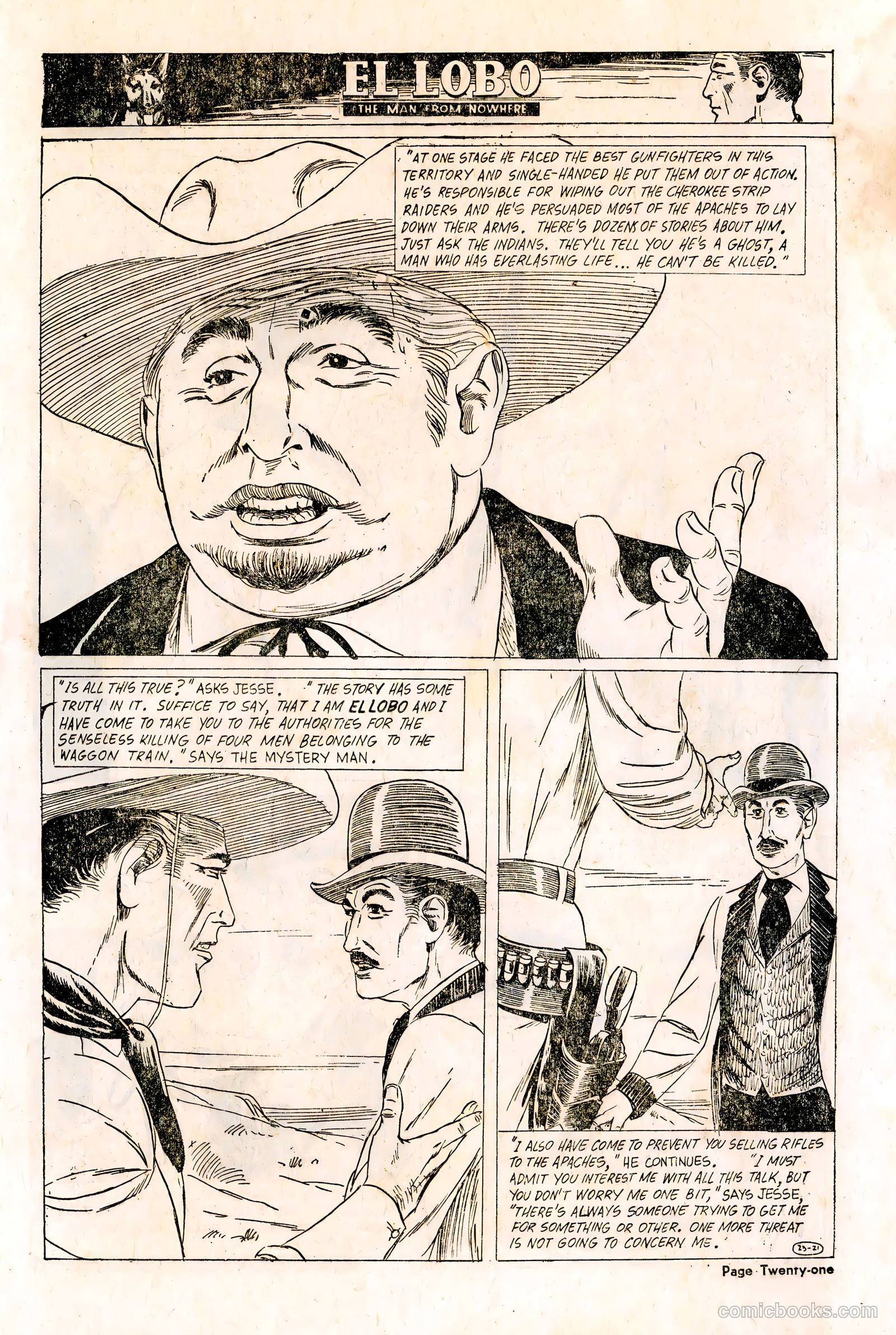 El Lobo The Man from Nowhere #23 — page 21 of 32