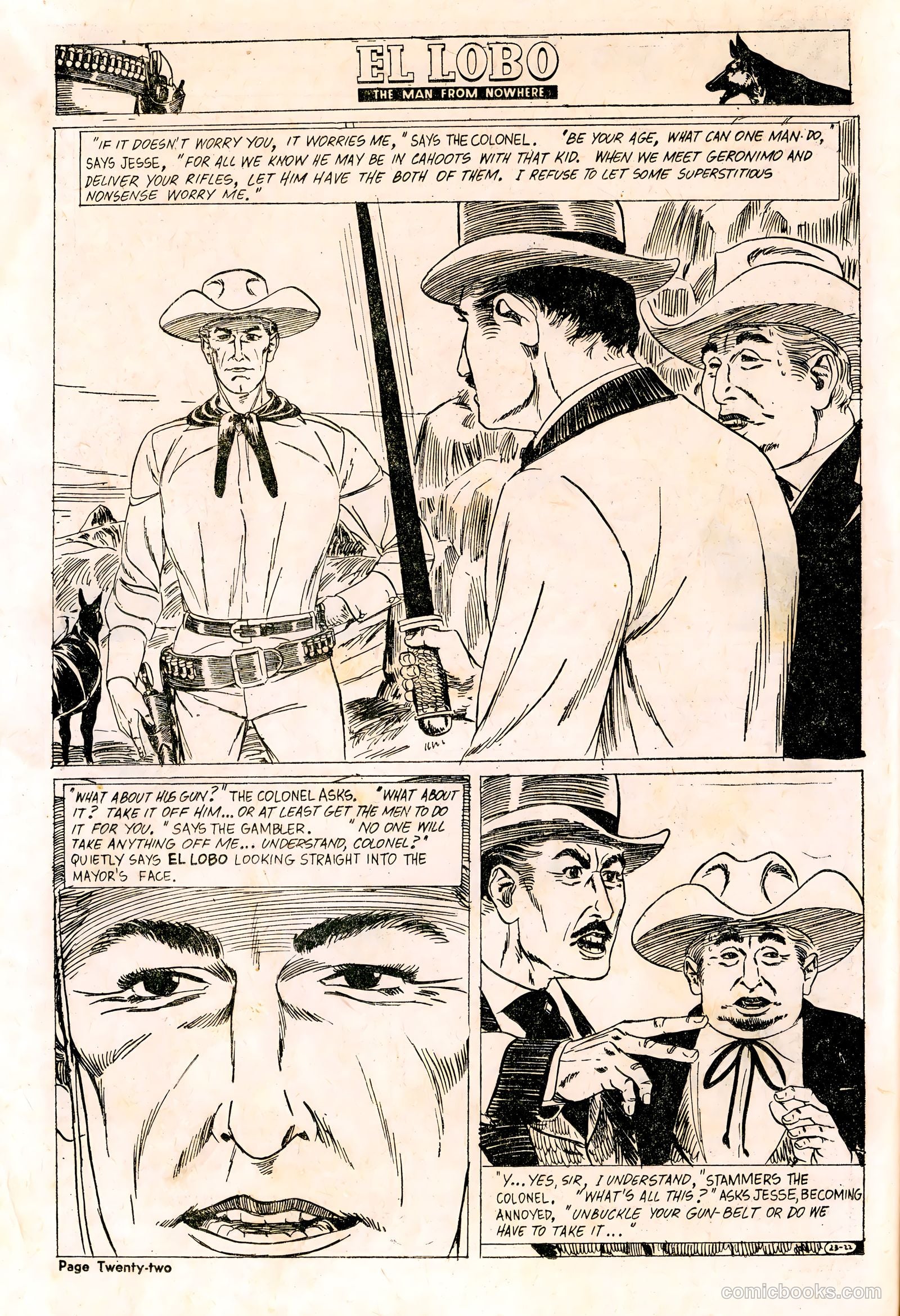 El Lobo The Man from Nowhere #23 — page 22 of 32
