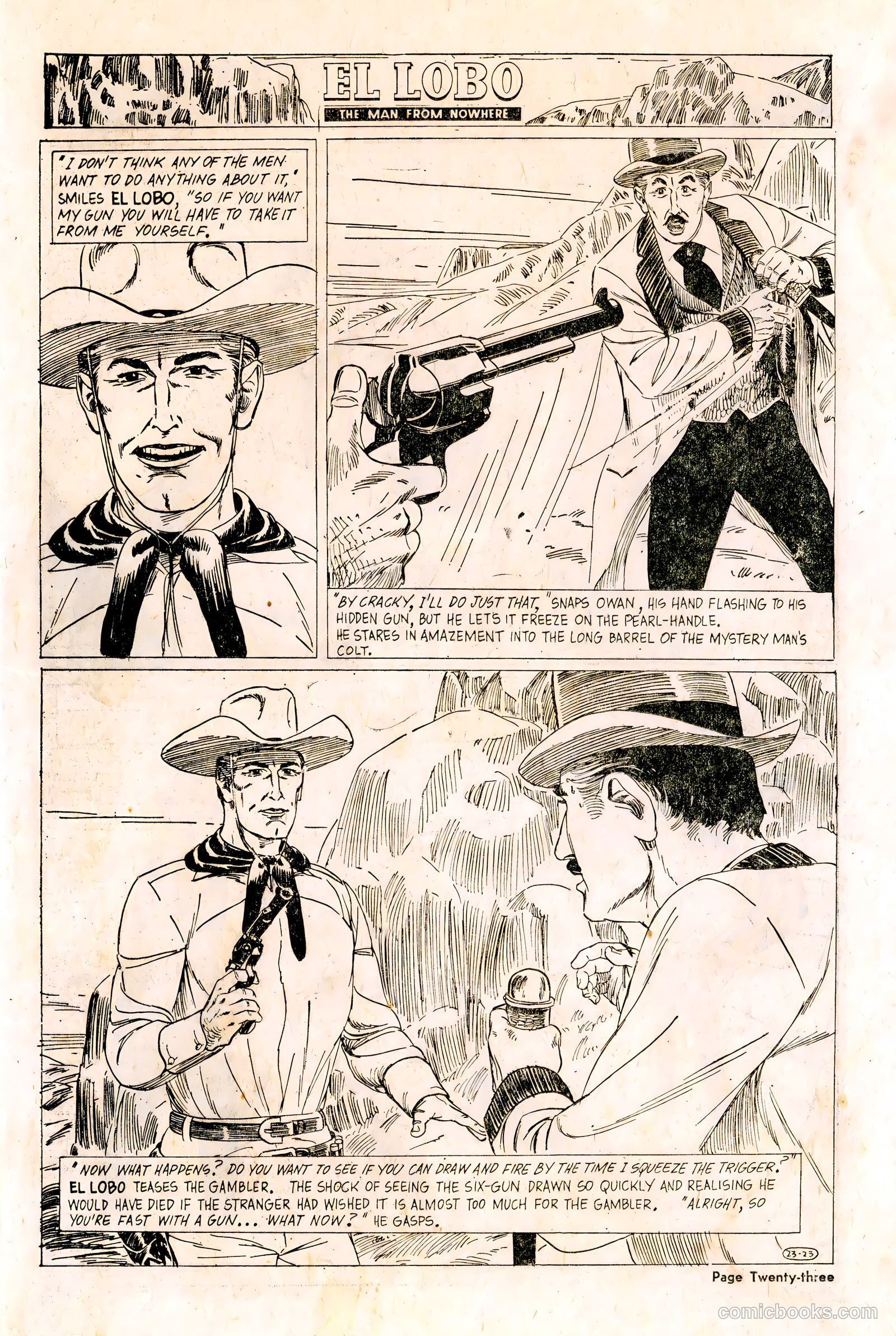 El Lobo The Man from Nowhere #23 — page 23 of 32