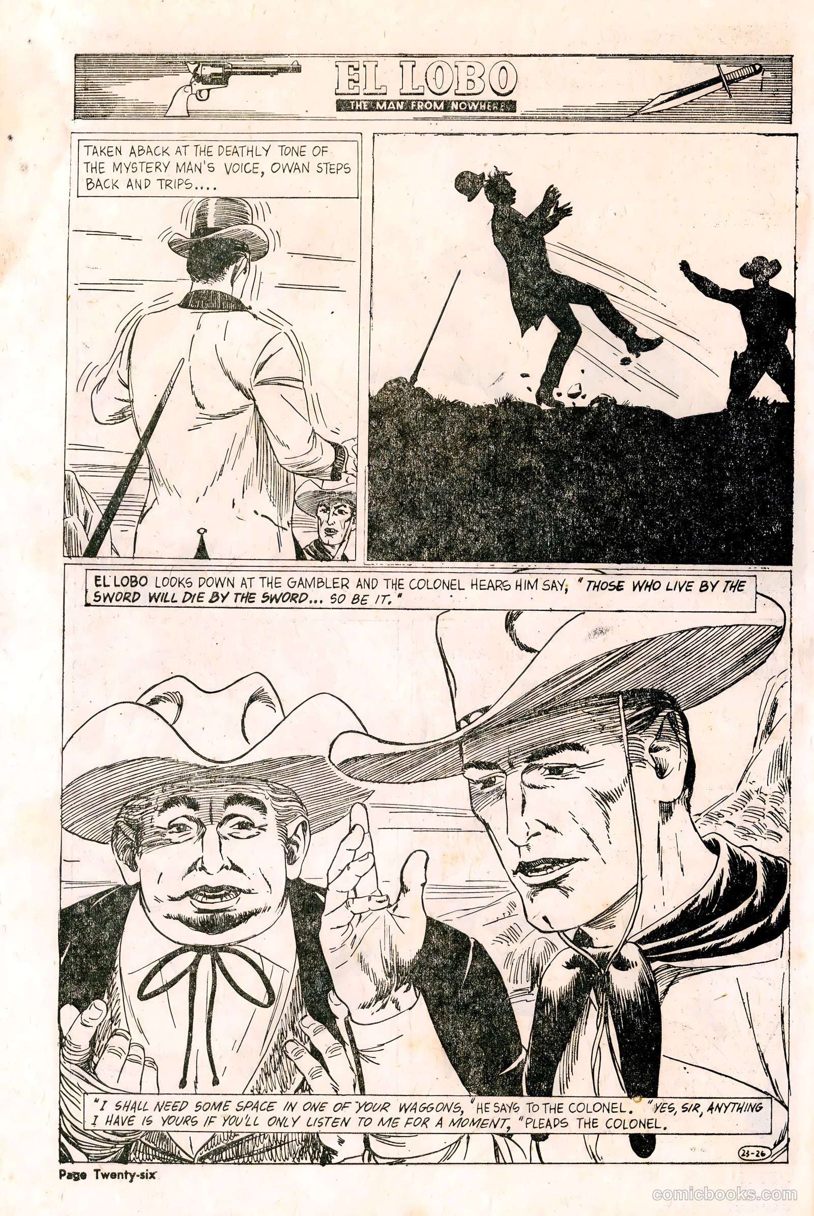 El Lobo The Man from Nowhere #23 — page 26 of 32