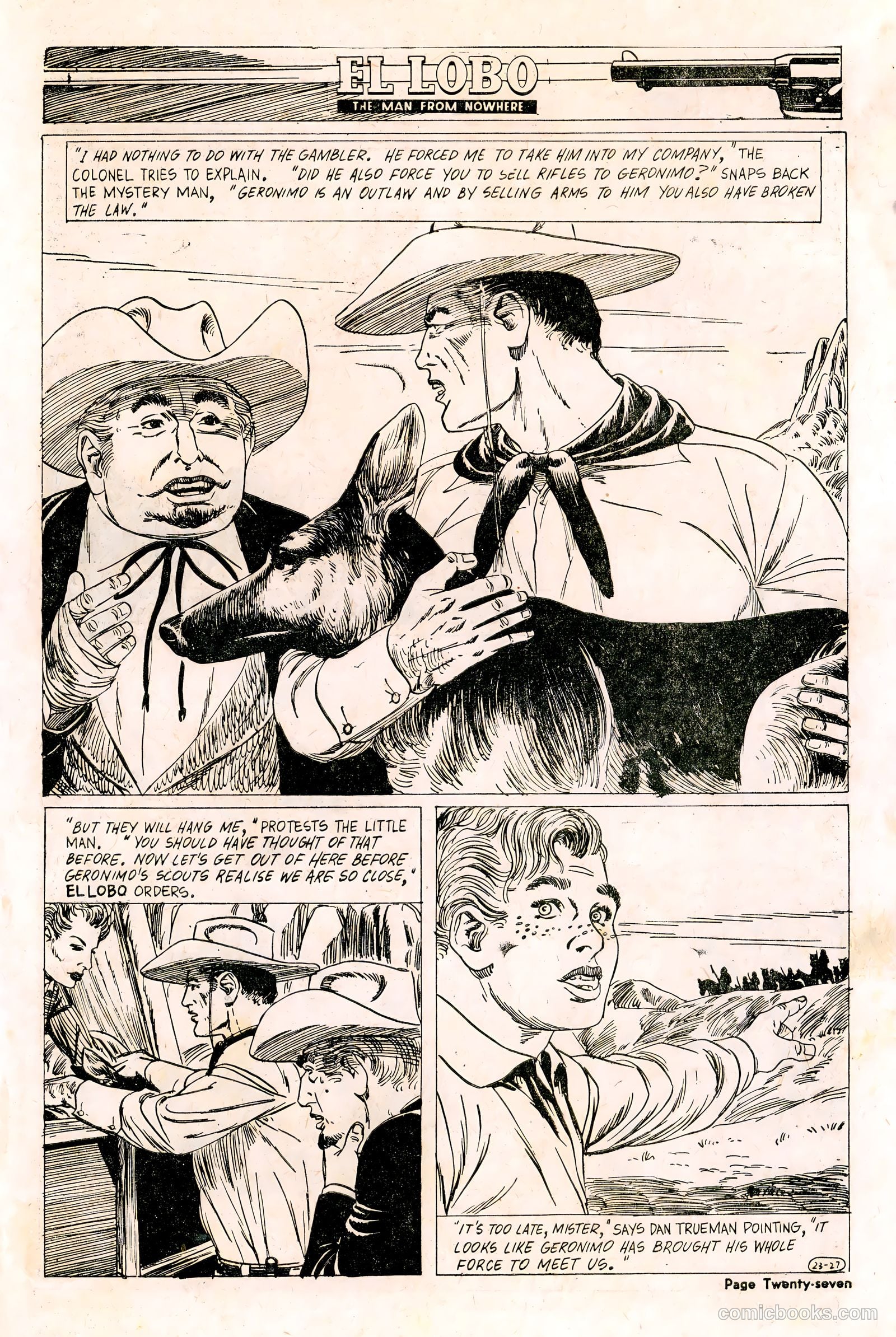 El Lobo The Man from Nowhere #23 — page 27 of 32