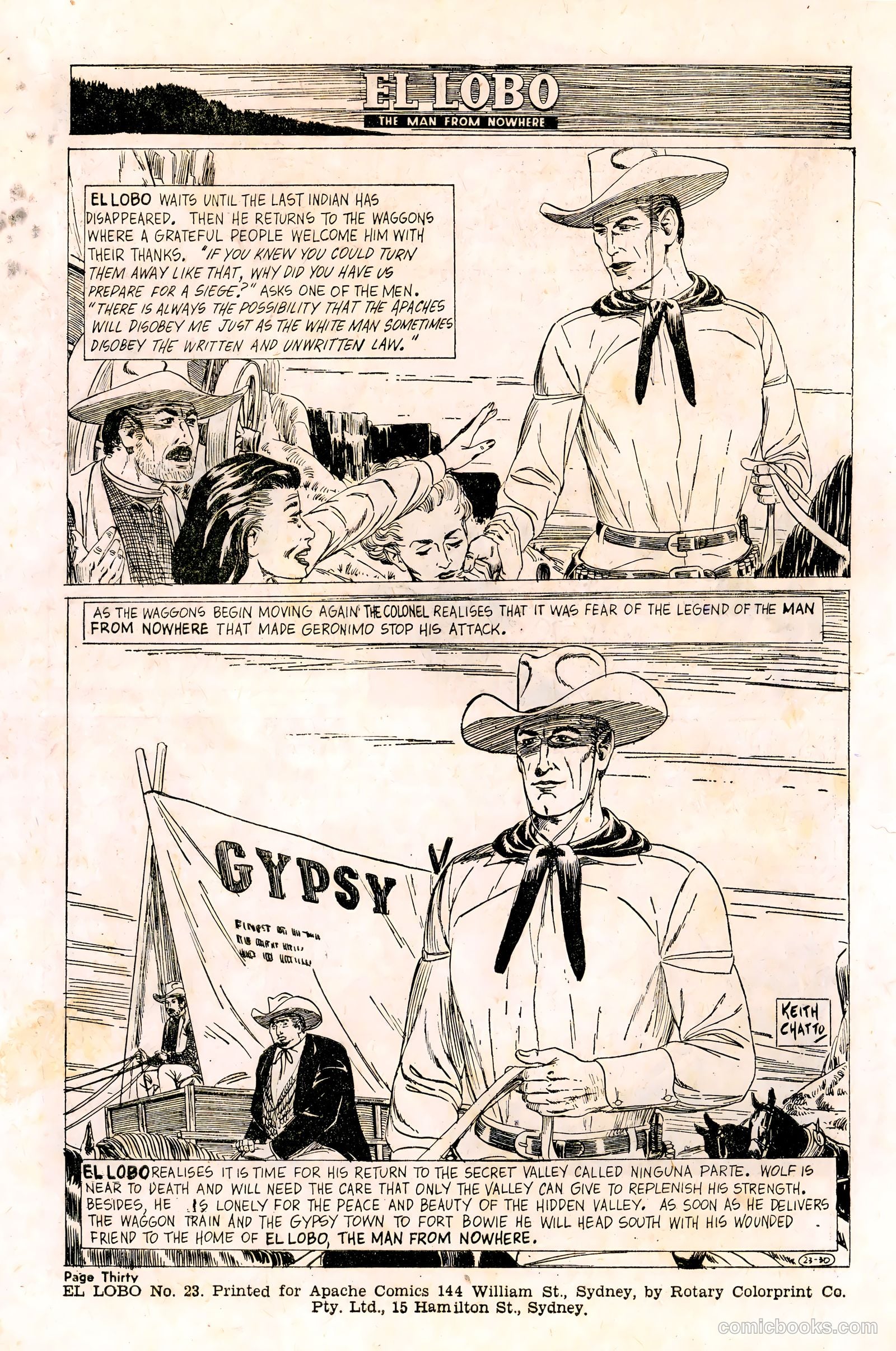 El Lobo The Man from Nowhere #23 — page 30 of 32