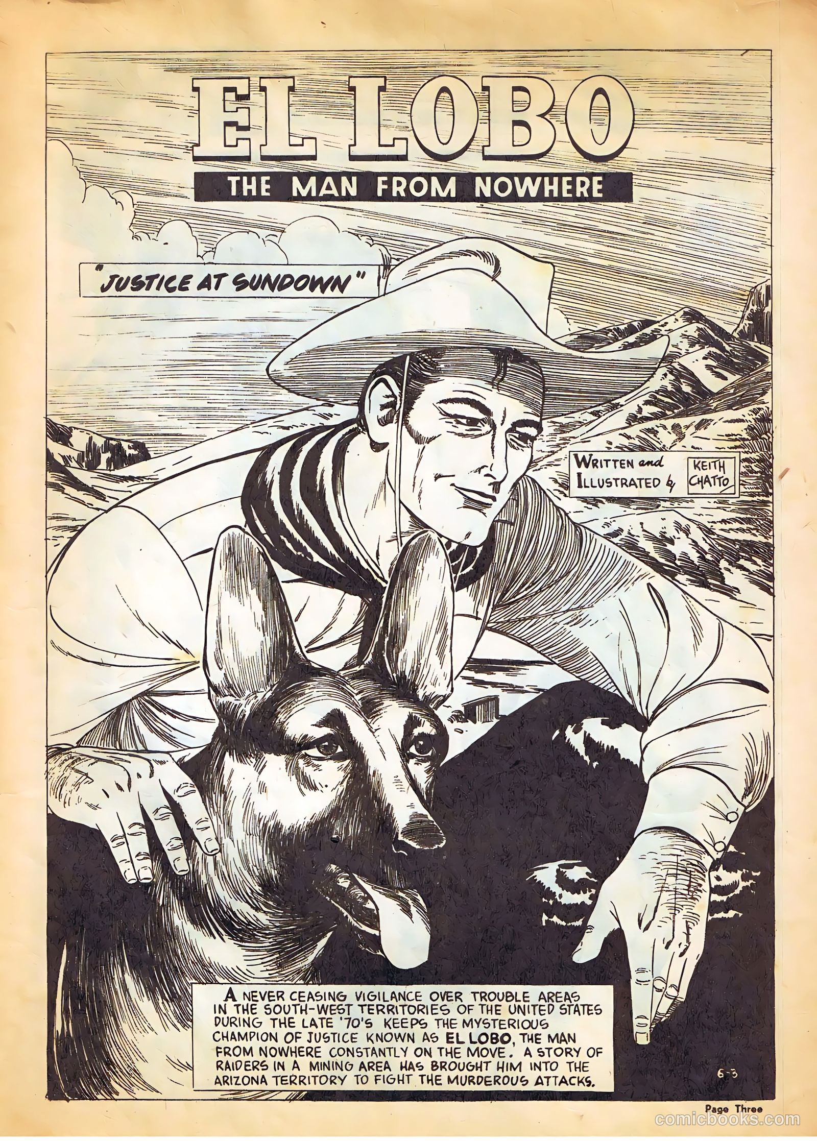 El Lobo The Man from Nowhere #6 — page 3 of 32