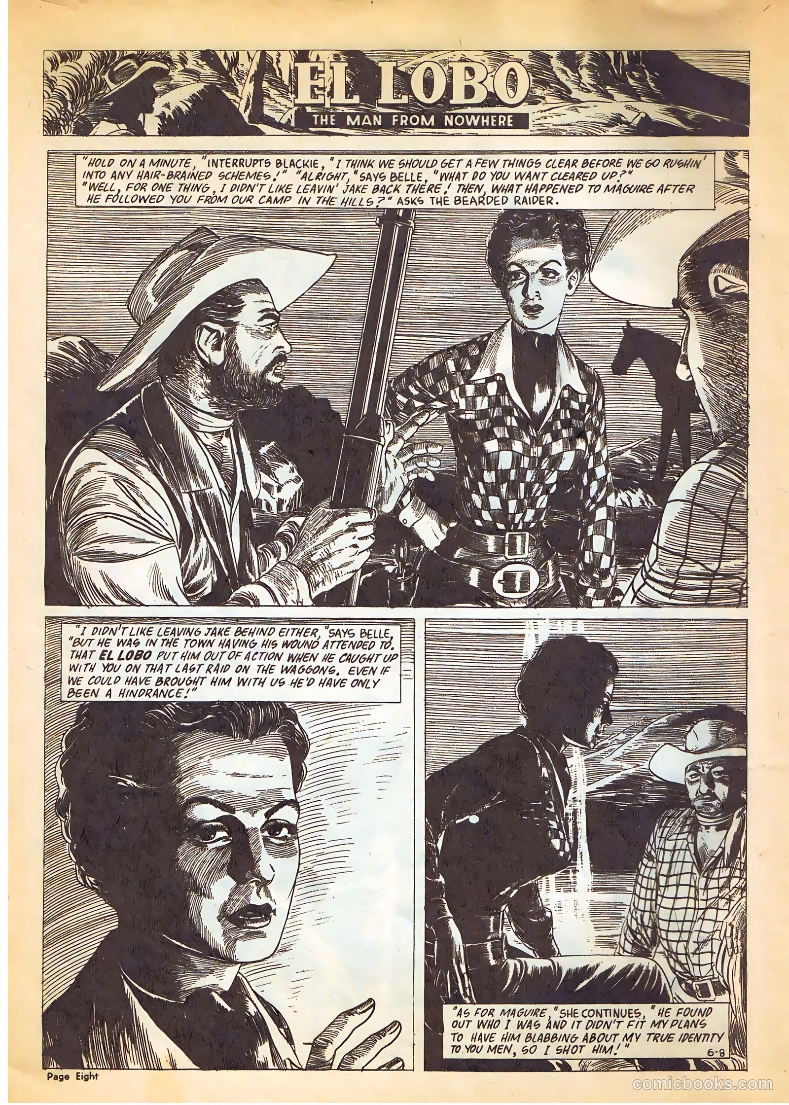 El Lobo The Man from Nowhere #6 — page 8 of 32