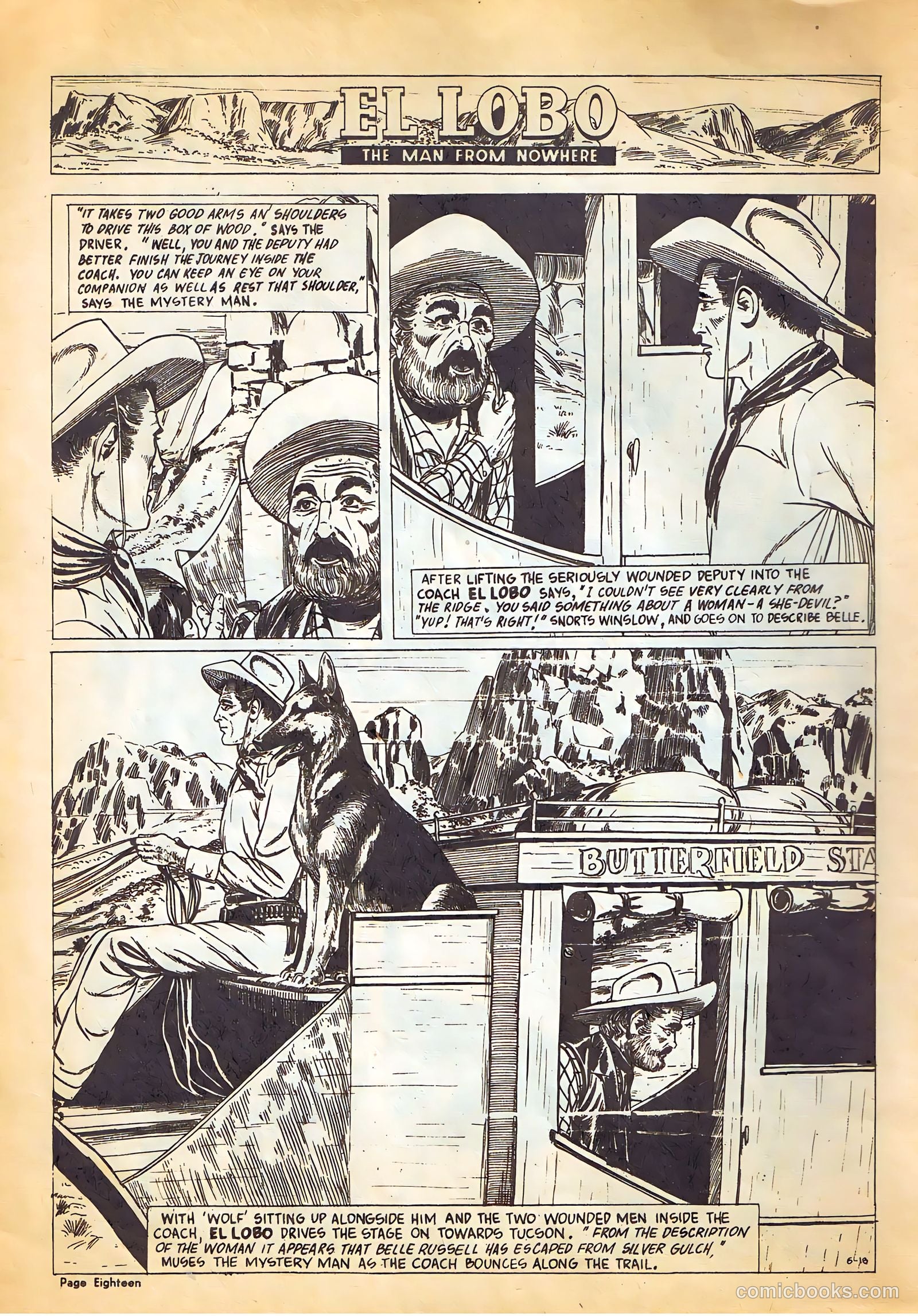 El Lobo The Man from Nowhere #6 — page 18 of 32