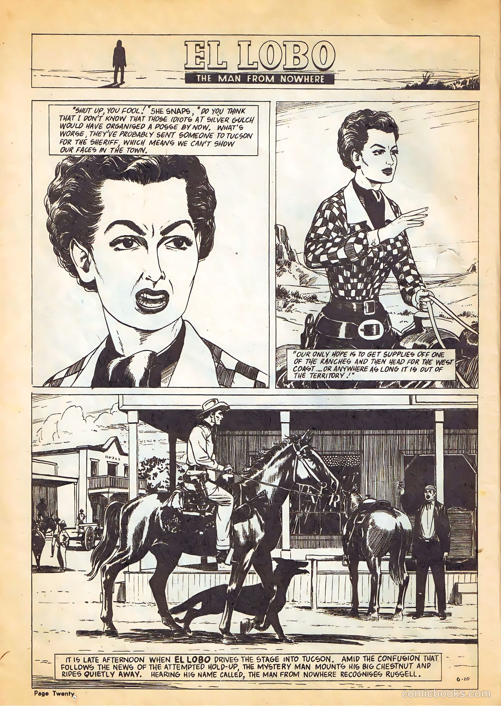 El Lobo The Man from Nowhere #6 — page 20 of 32