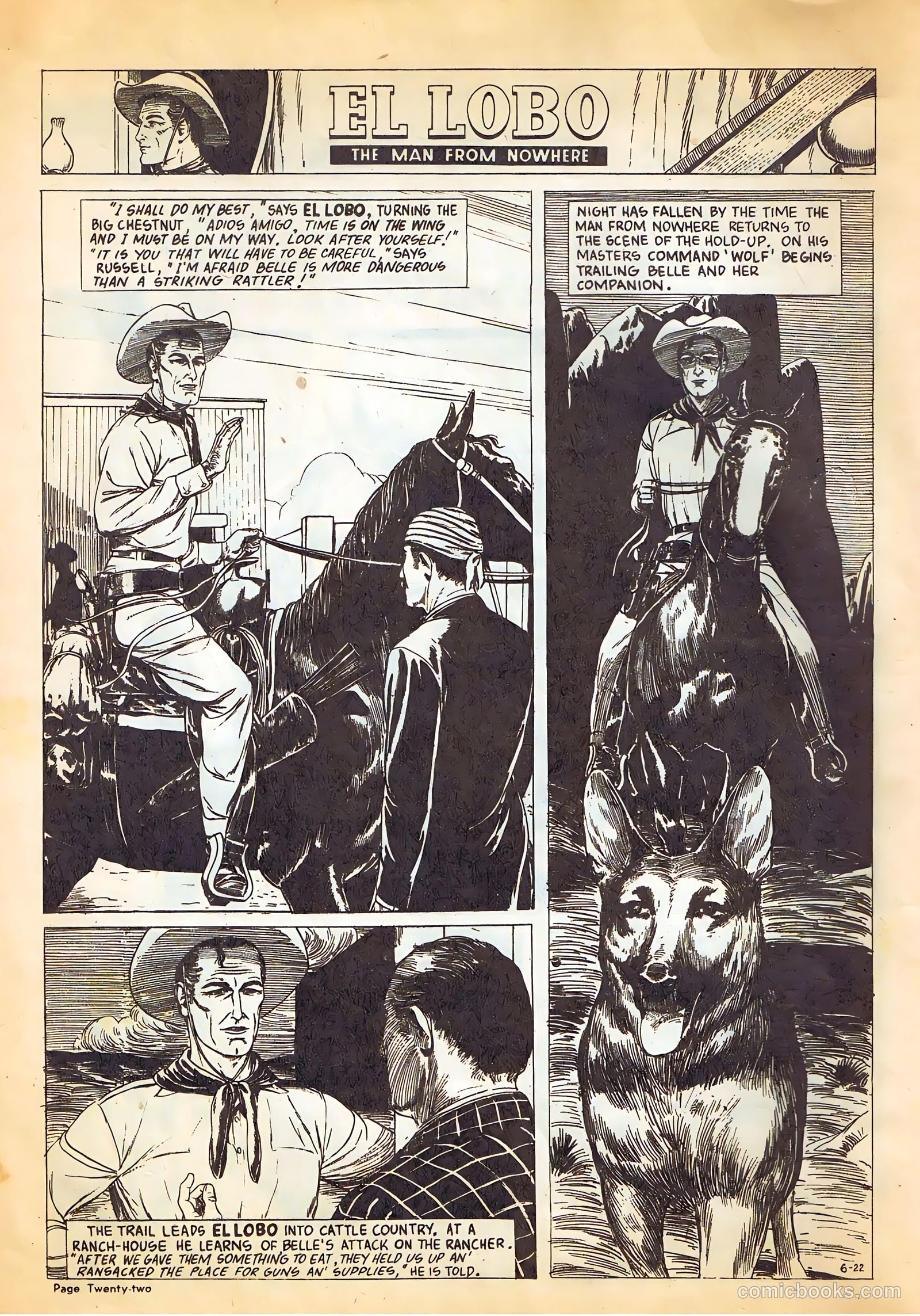 El Lobo The Man from Nowhere #6 — page 22 of 32