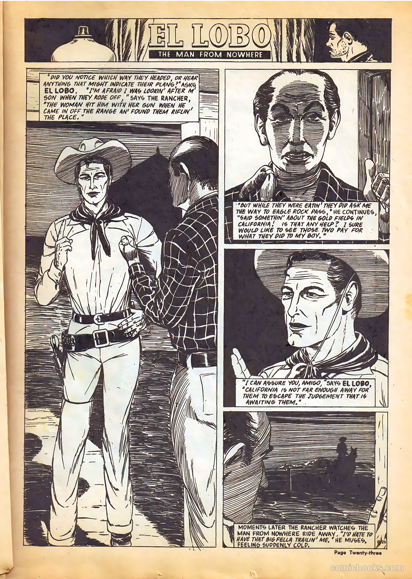 El Lobo The Man from Nowhere #6 — page 23 of 32
