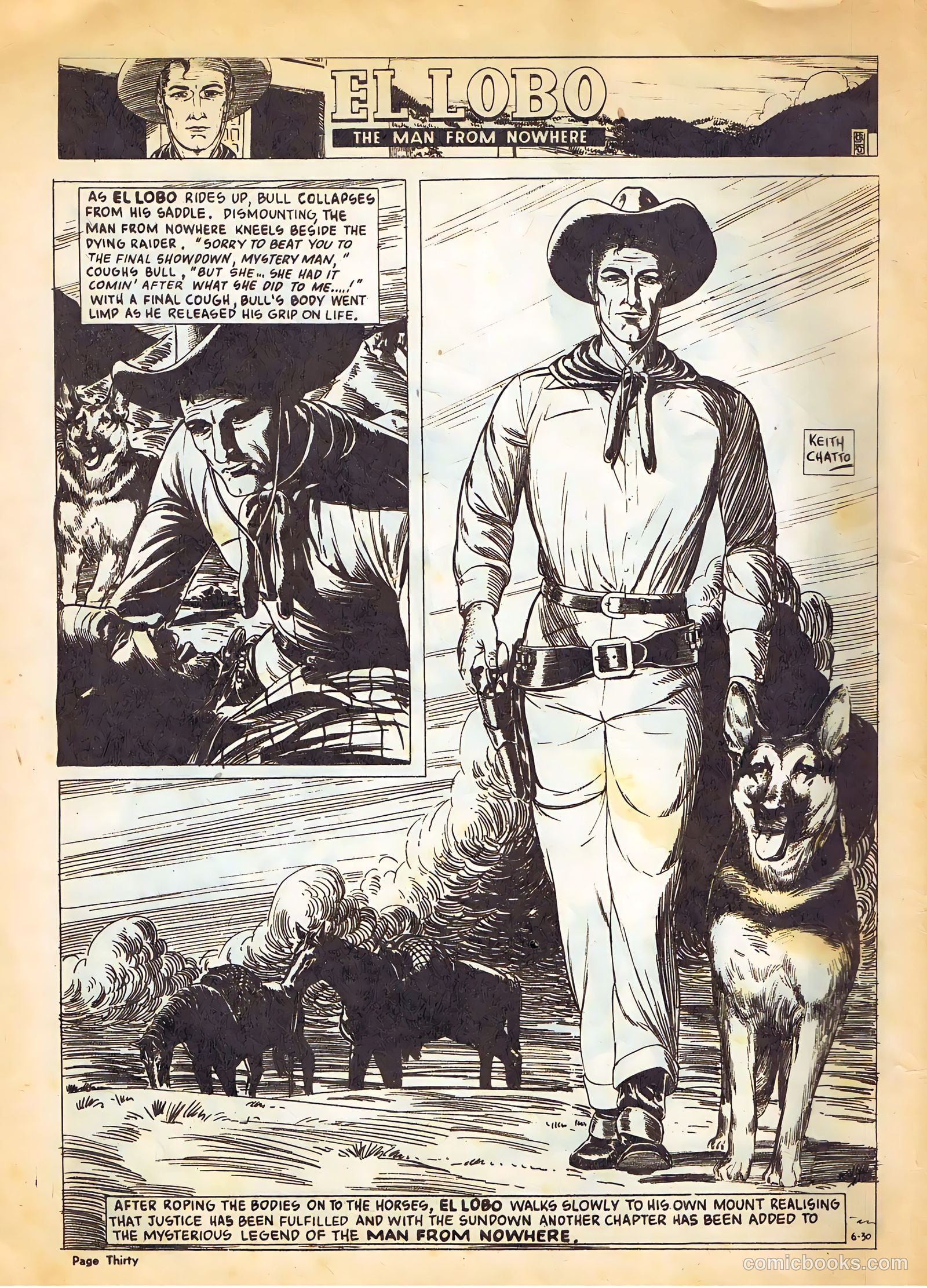 El Lobo The Man from Nowhere #6 — page 30 of 32