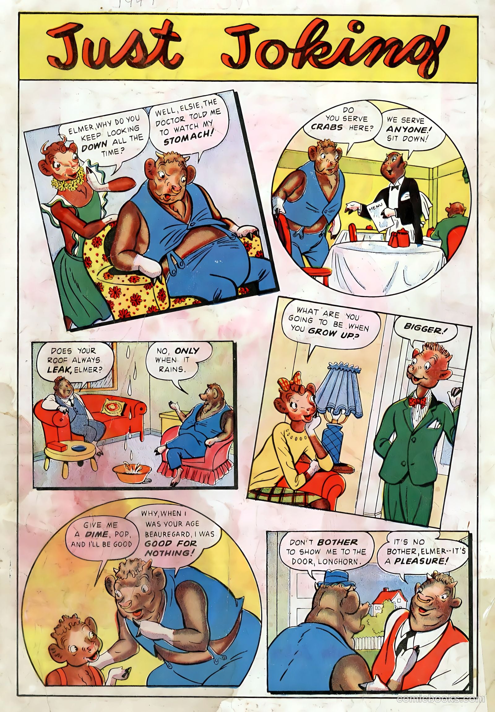 Elsie the Cow Comics #1 — page 36 of 36