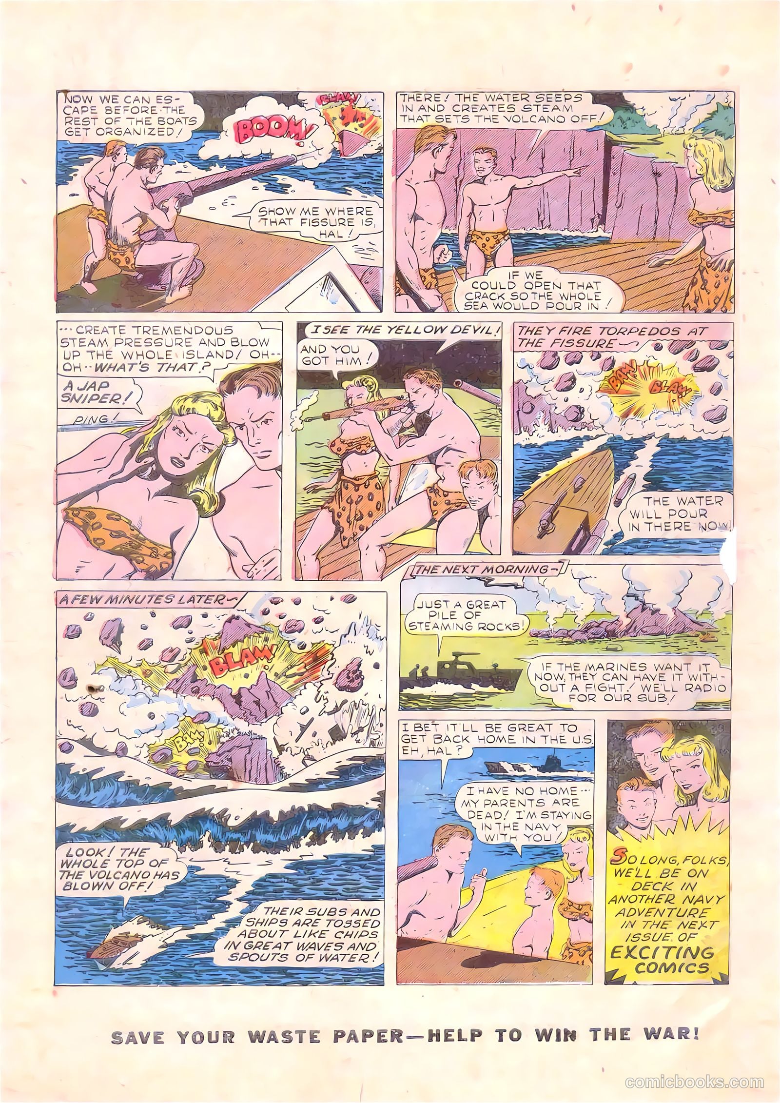 Exciting Comics #34 — page 50 of 52