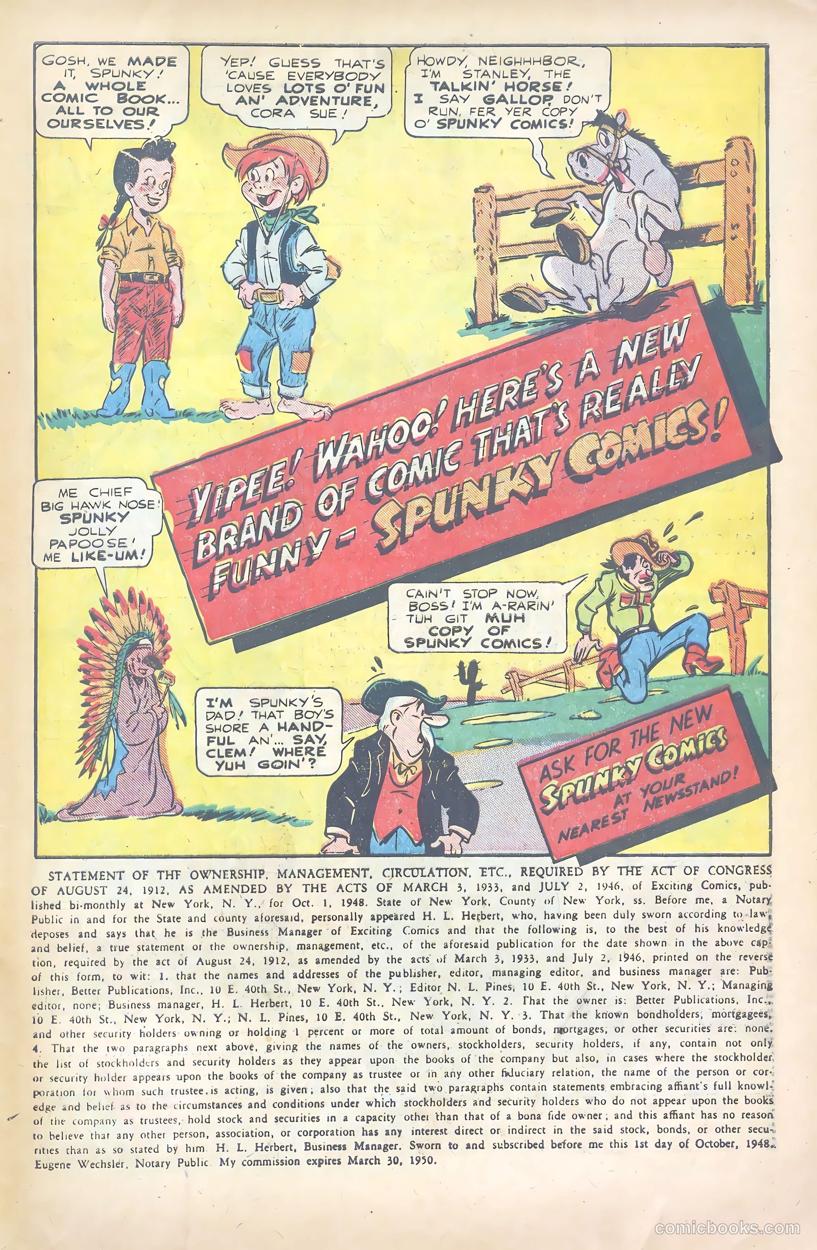 Exciting Comics #66 — page 49 of 51