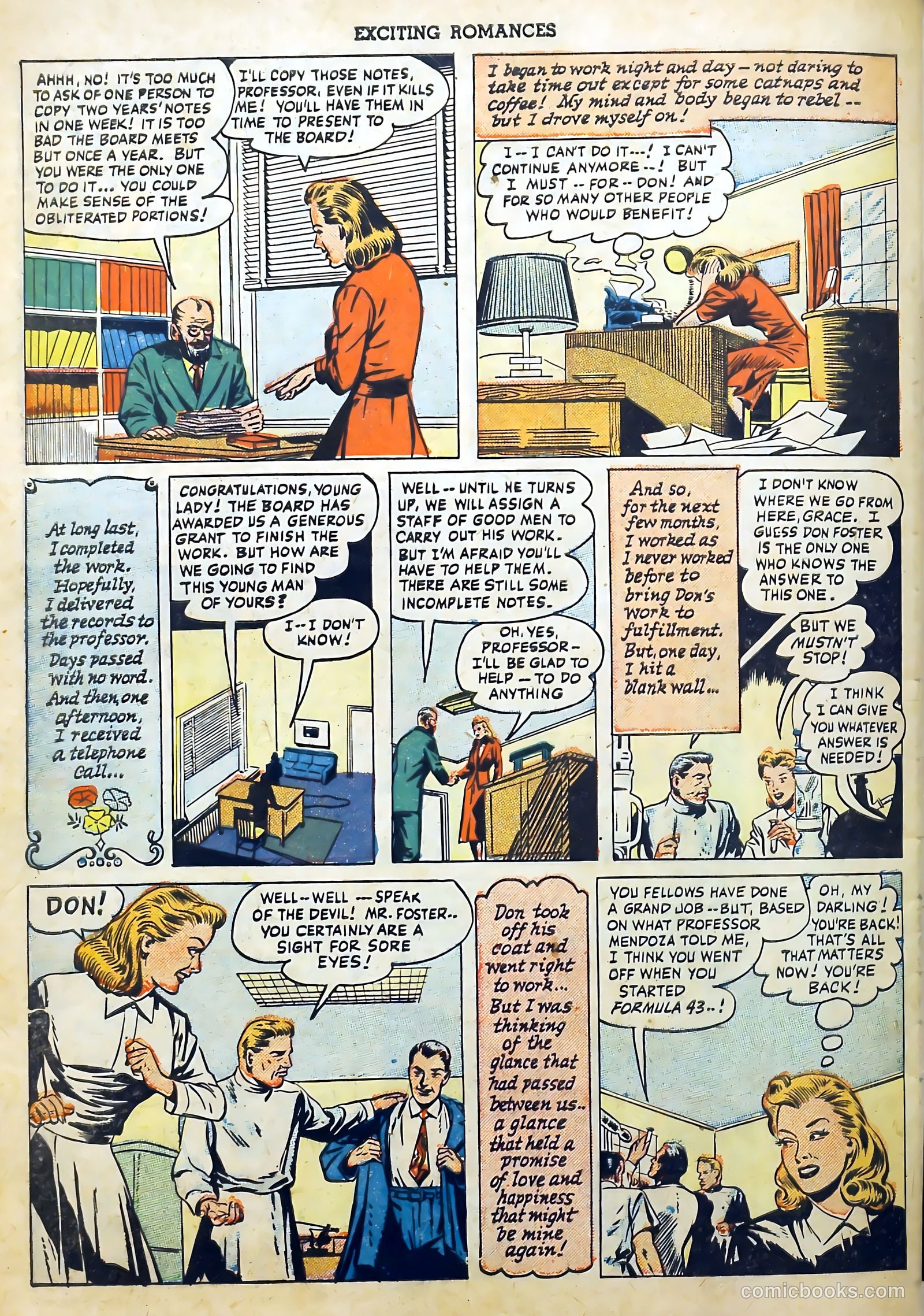 Exciting Romances #1 — page 34 of 36