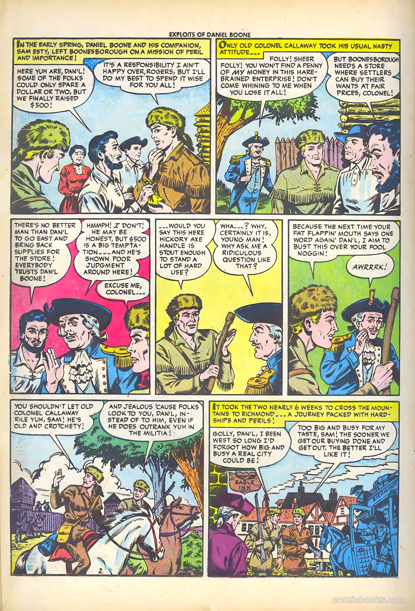 Exploits of Daniel Boone #3 — page 20 of 37