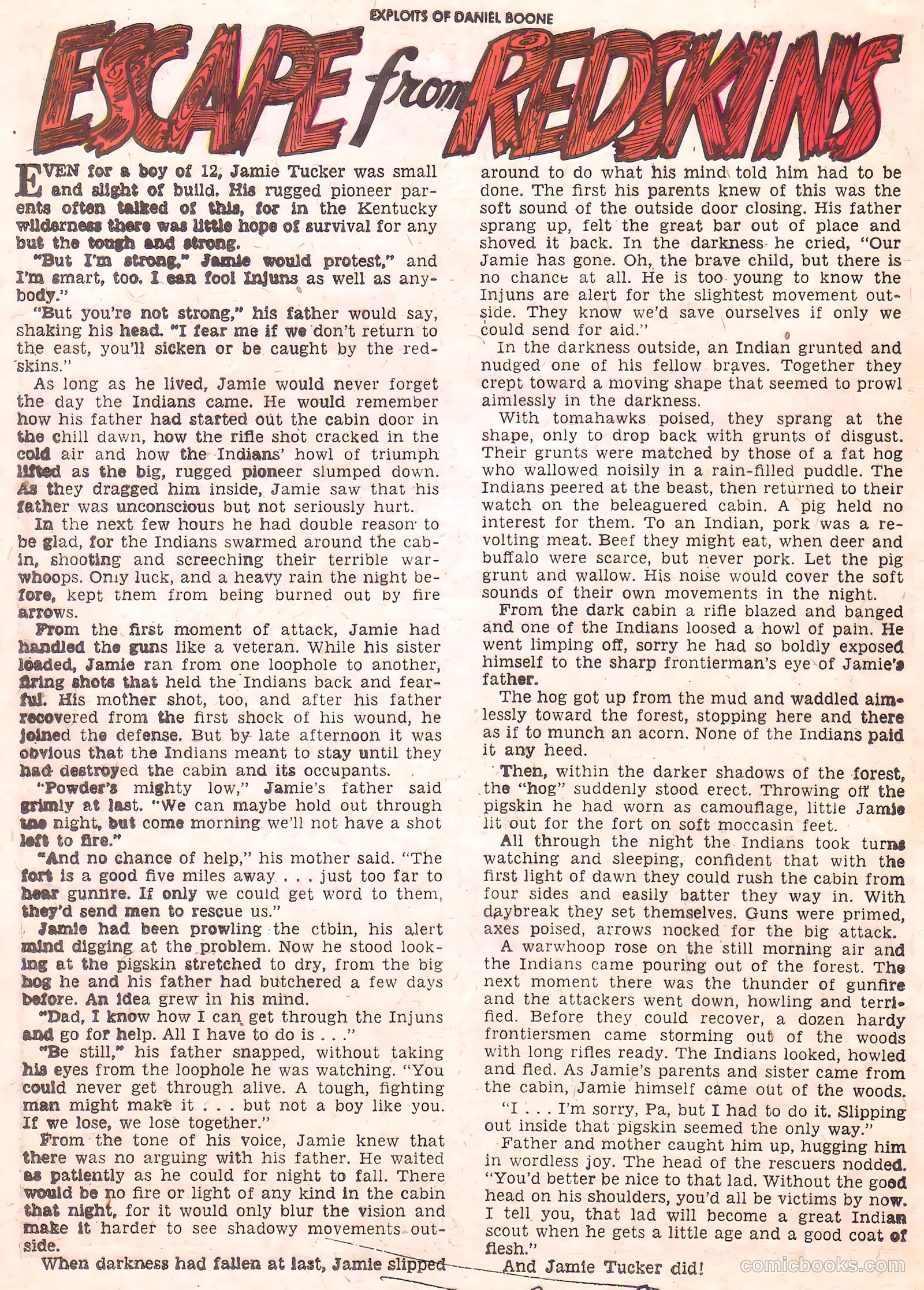 Exploits of Daniel Boone #5 — page 28 of 36