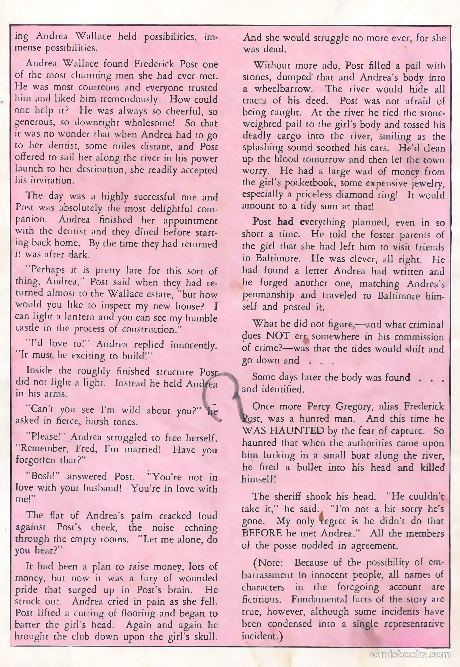 Famous Crimes #1 — page 36 of 36
