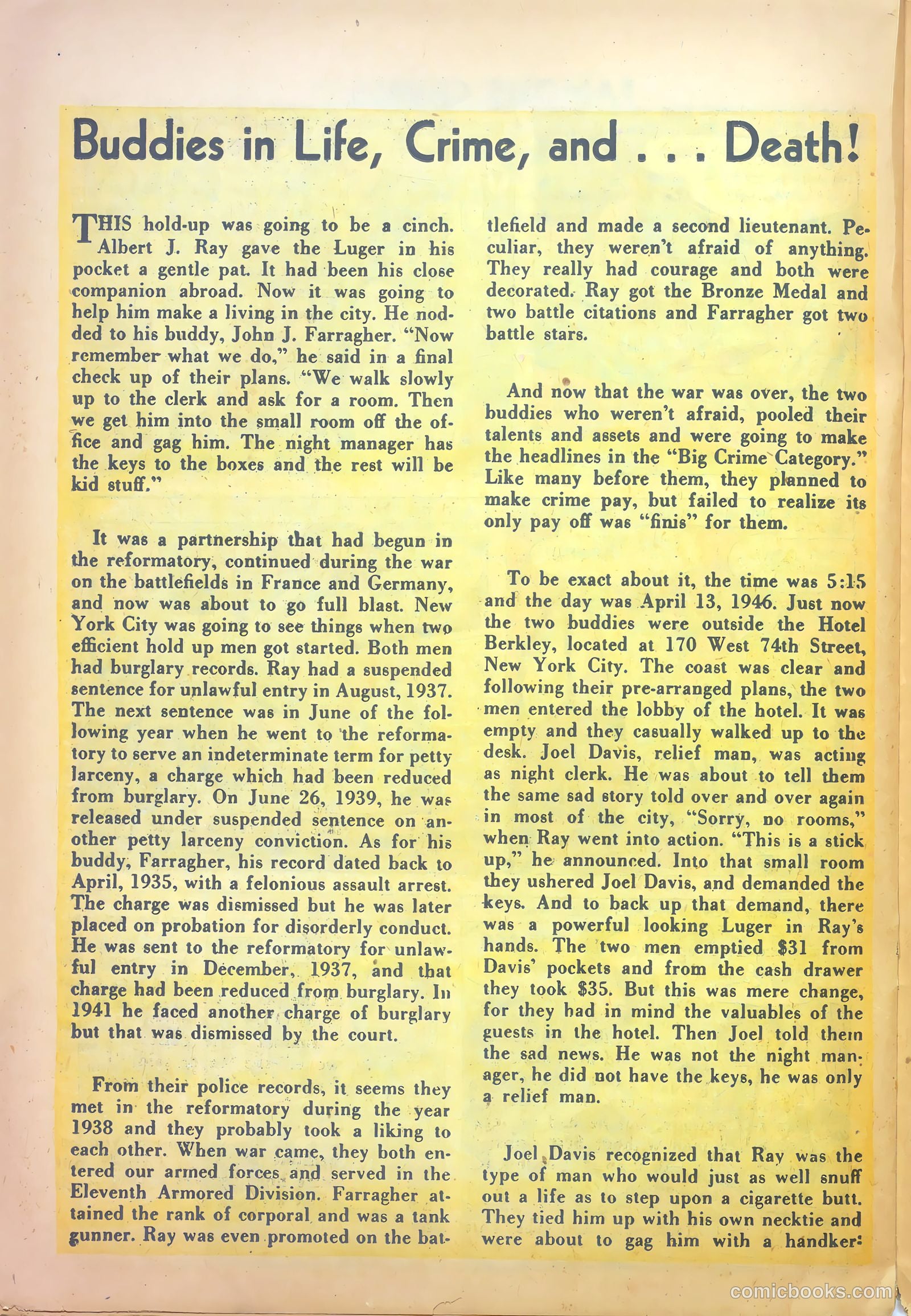 Famous Crimes #18 — page 22 of 36