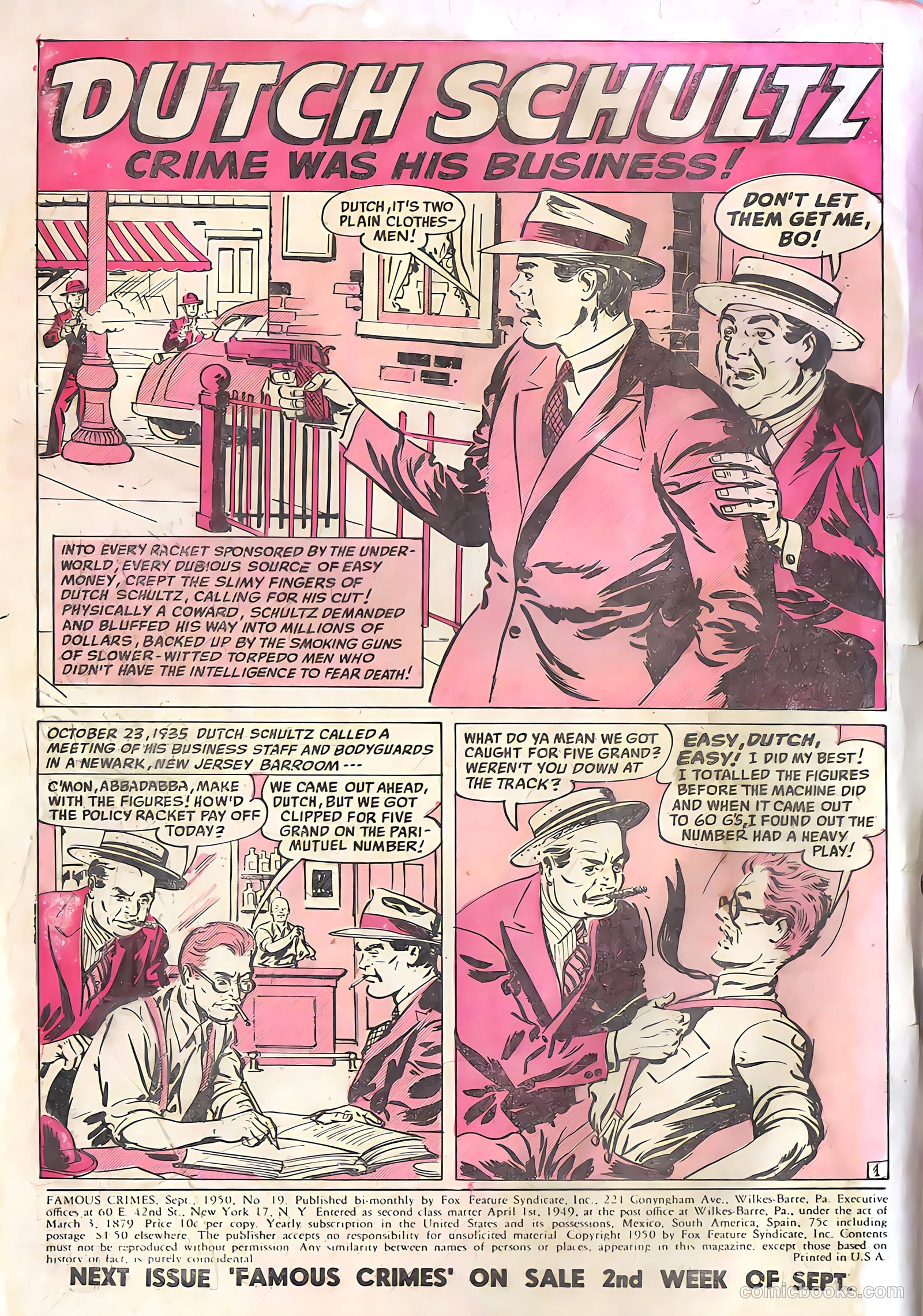 Famous Crimes #19 — page 2 of 36
