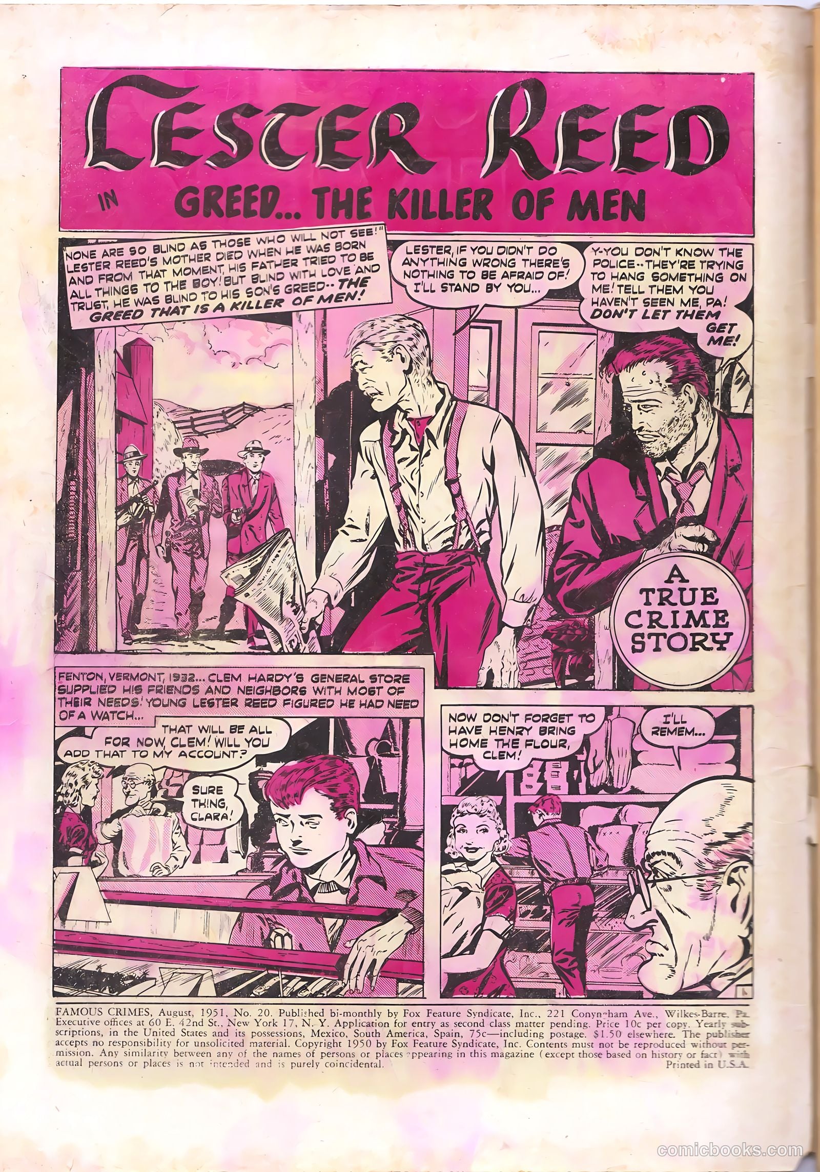 Famous Crimes #20 — page 2 of 36