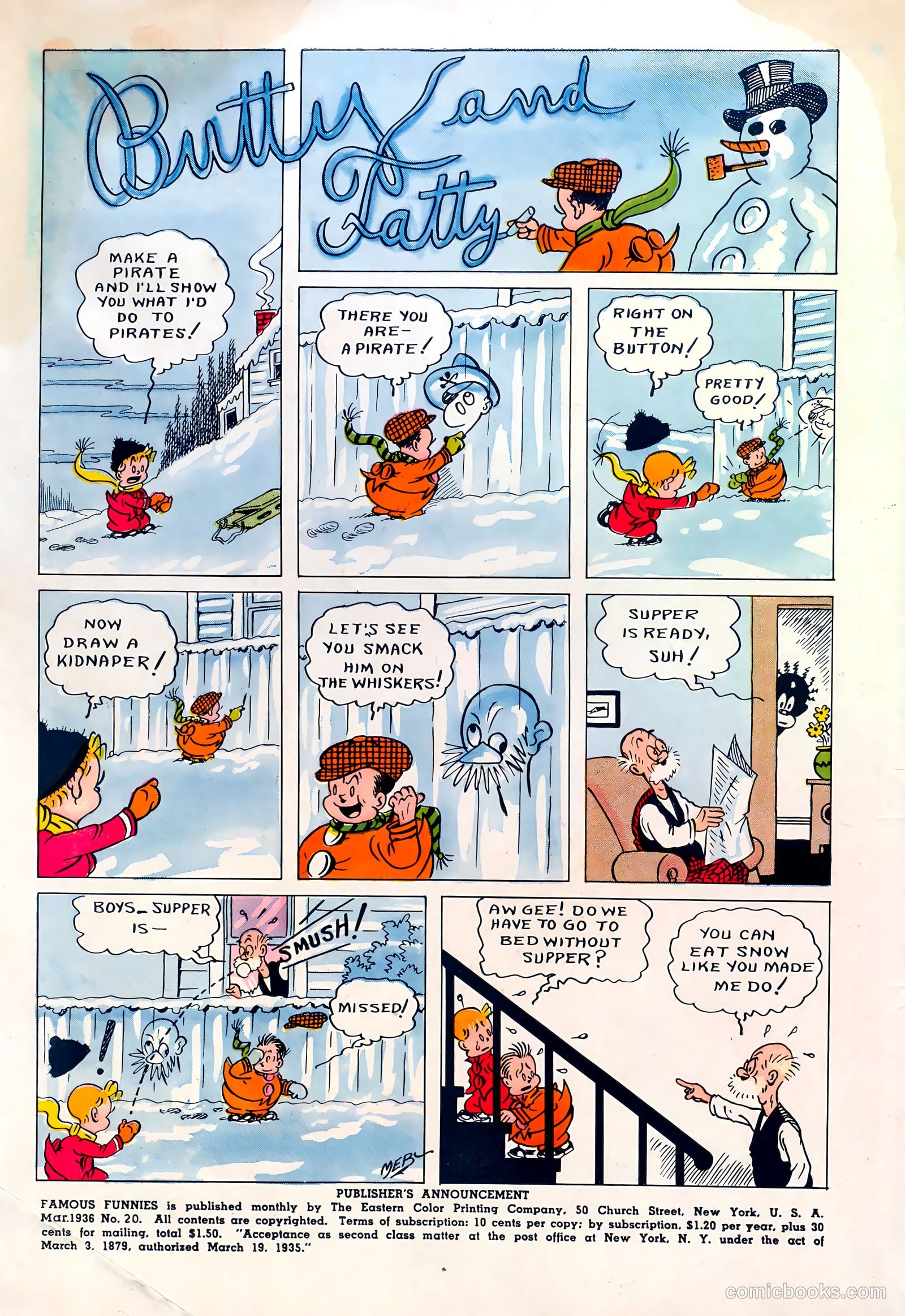 Famous Funnies #20 — page 2 of 64