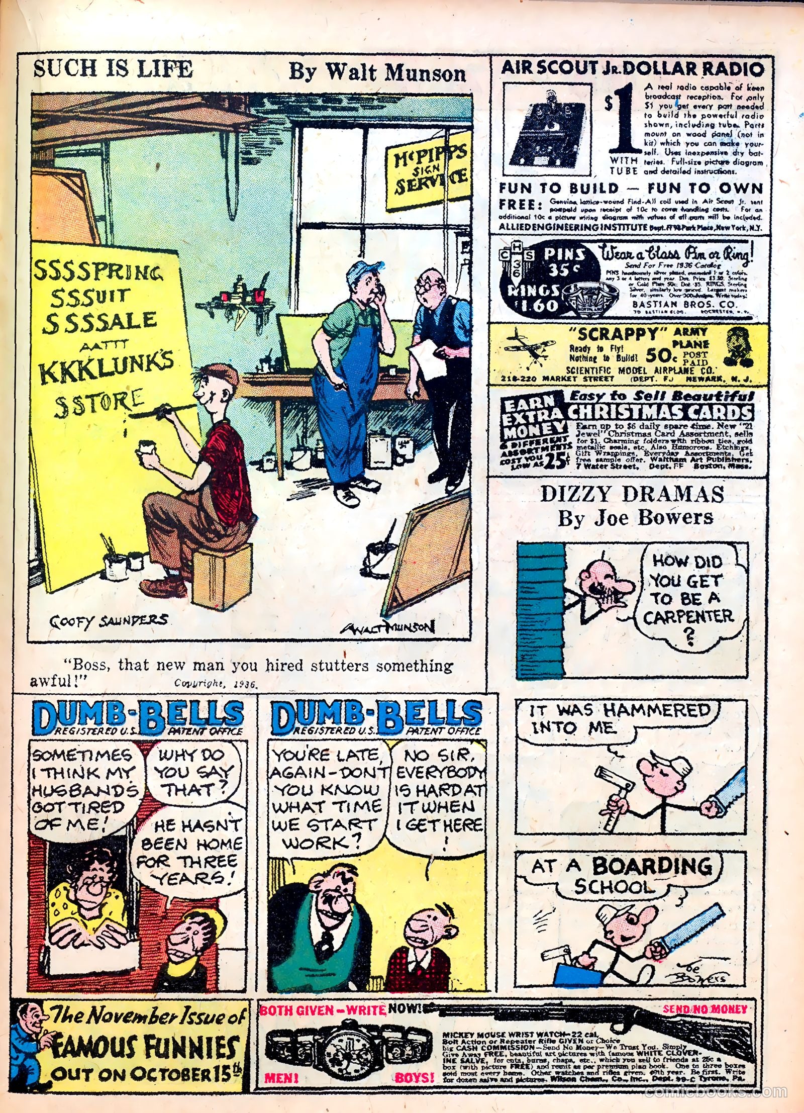 Famous Funnies #27 — page 39 of 64