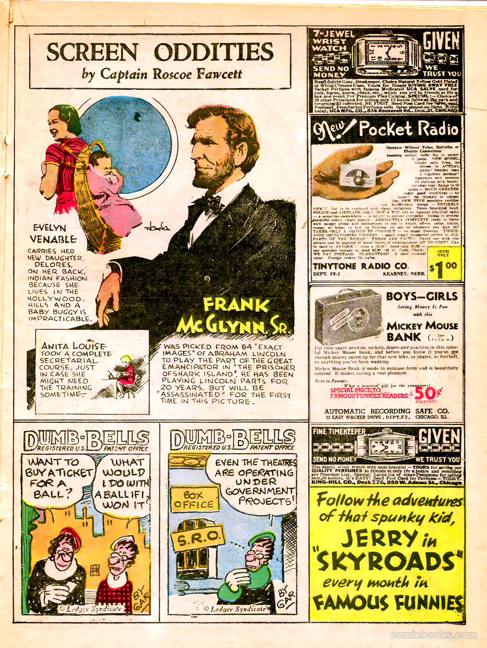 Famous Funnies #31 — page 33 of 64