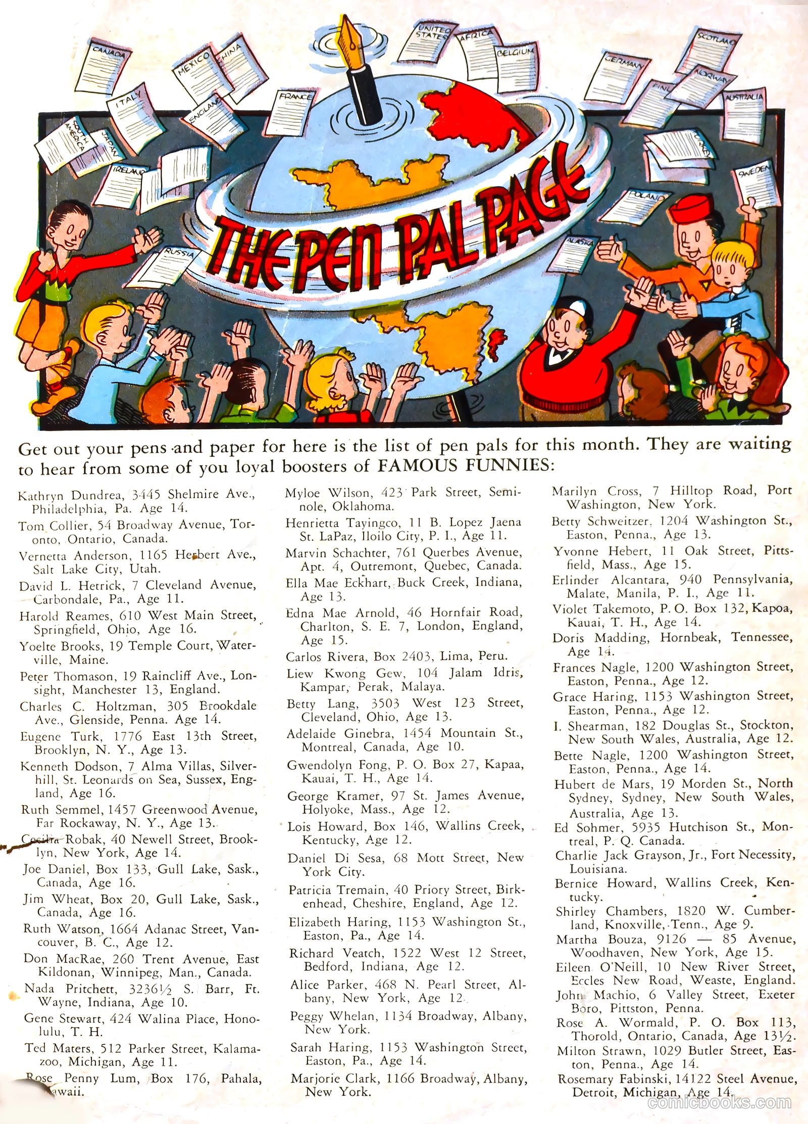 Famous Funnies #51 — page 62 of 63