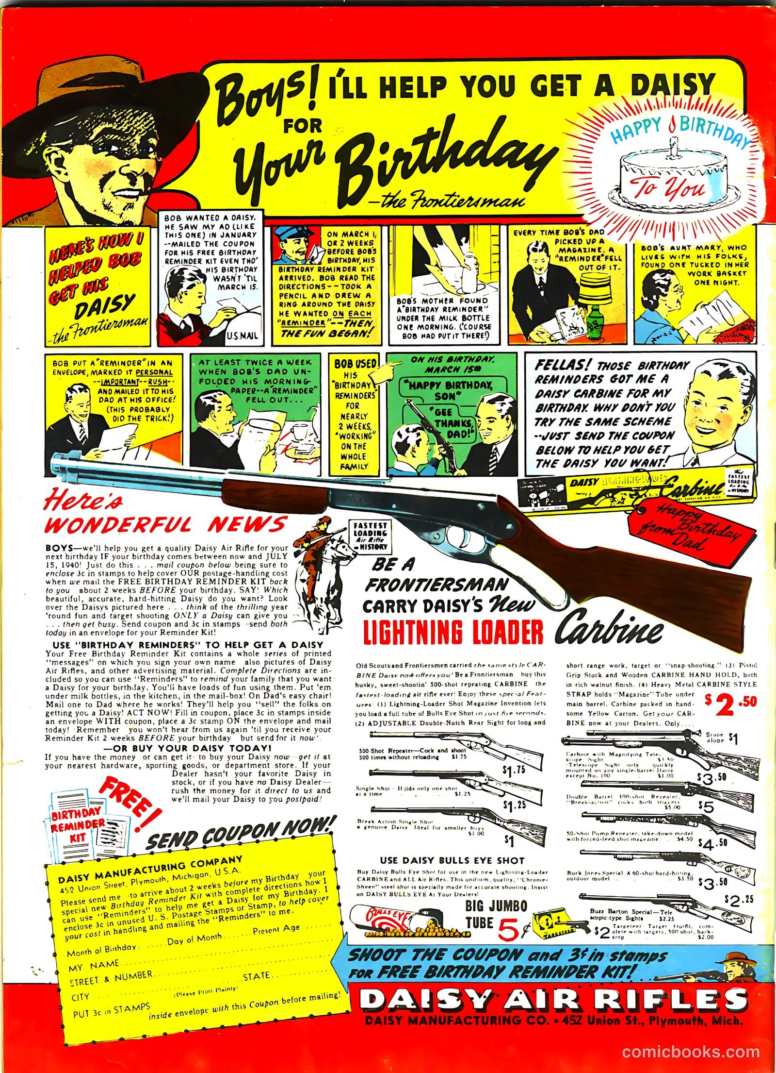 Famous Funnies #67 — page 63 of 63