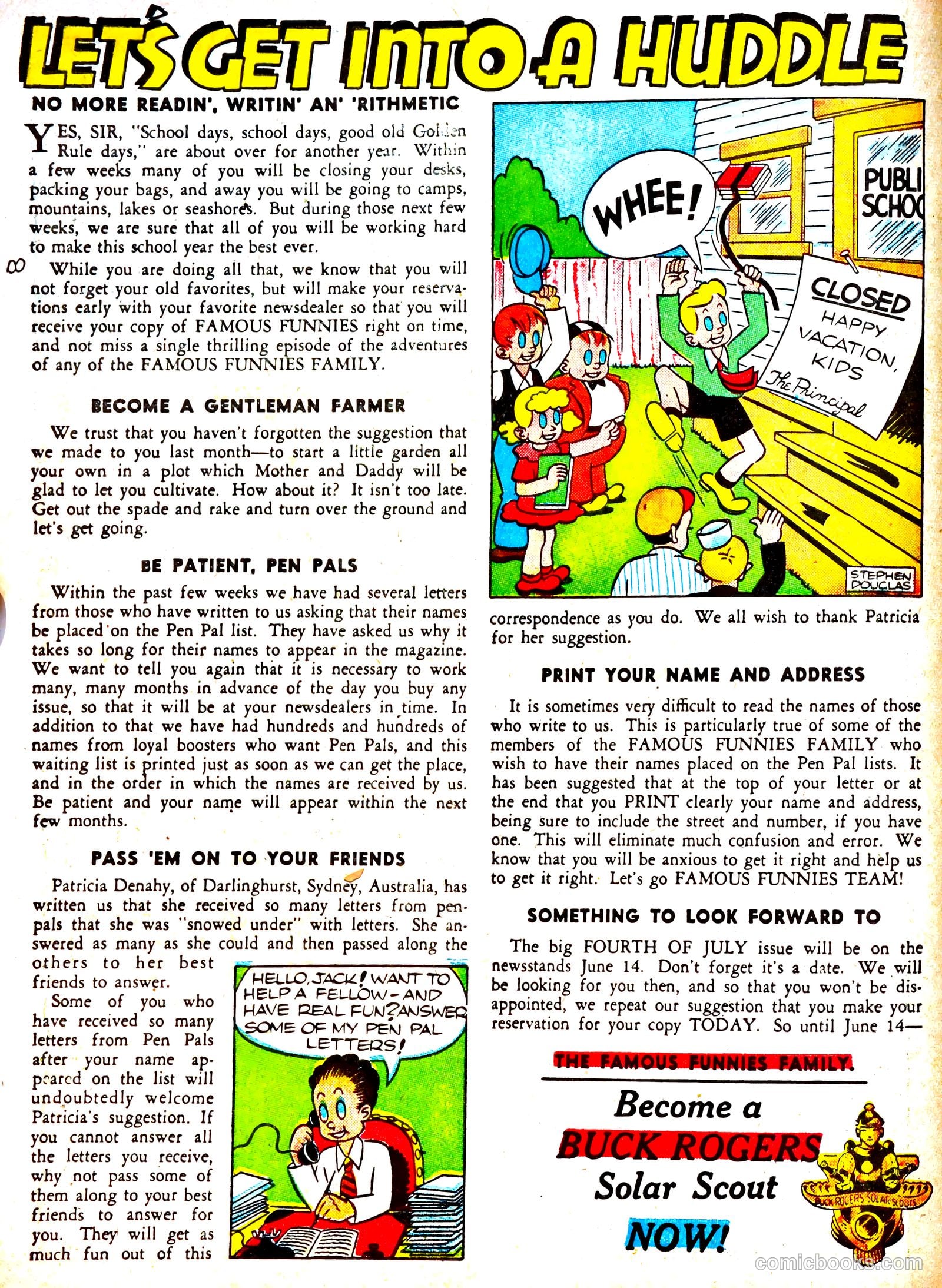 Famous Funnies #71 — page 10 of 62