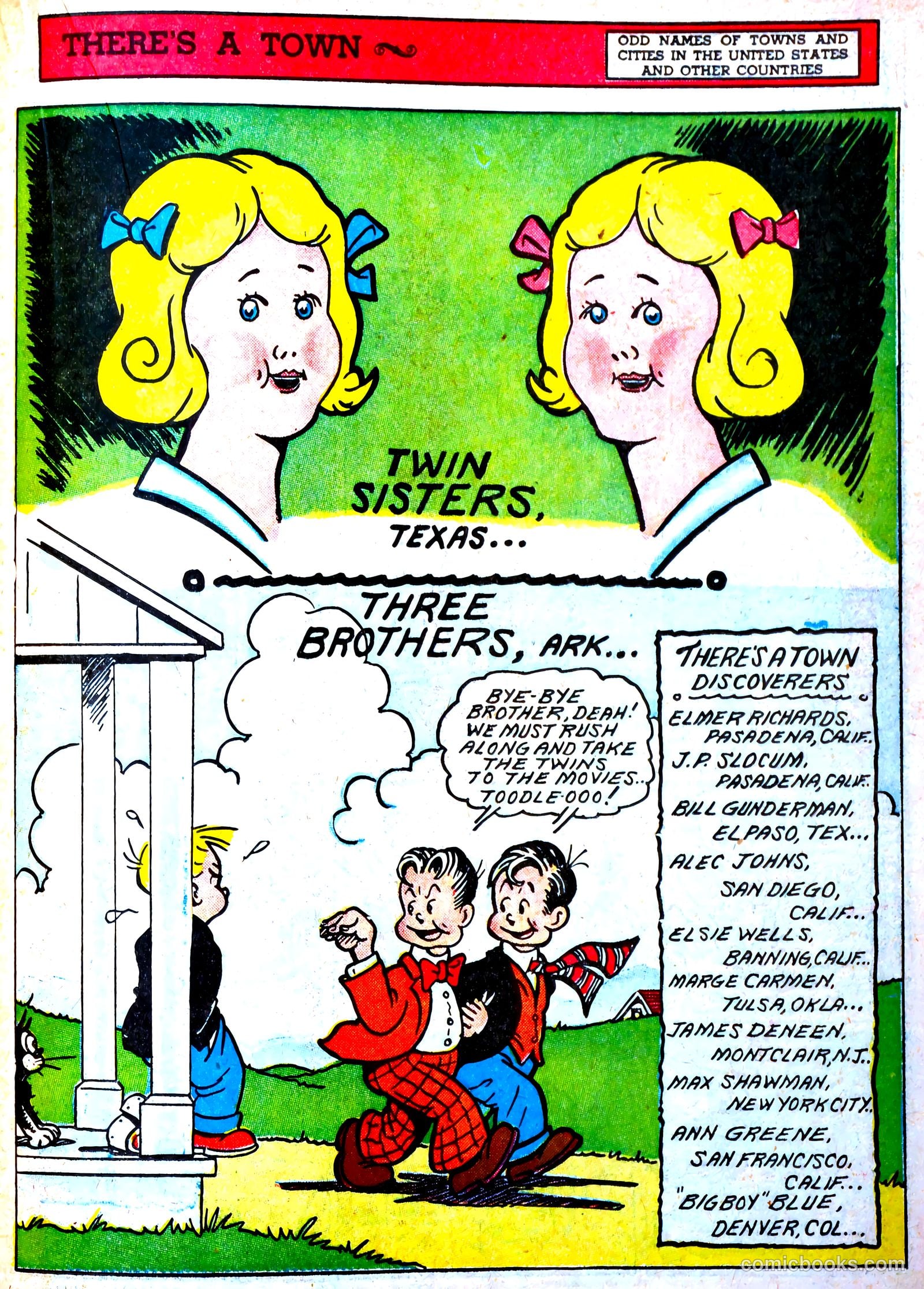 Famous Funnies #71 — page 32 of 62
