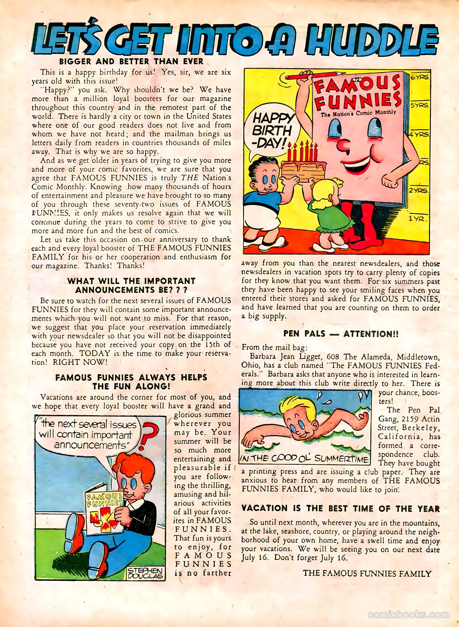 Famous Funnies #72 — page 10 of 64