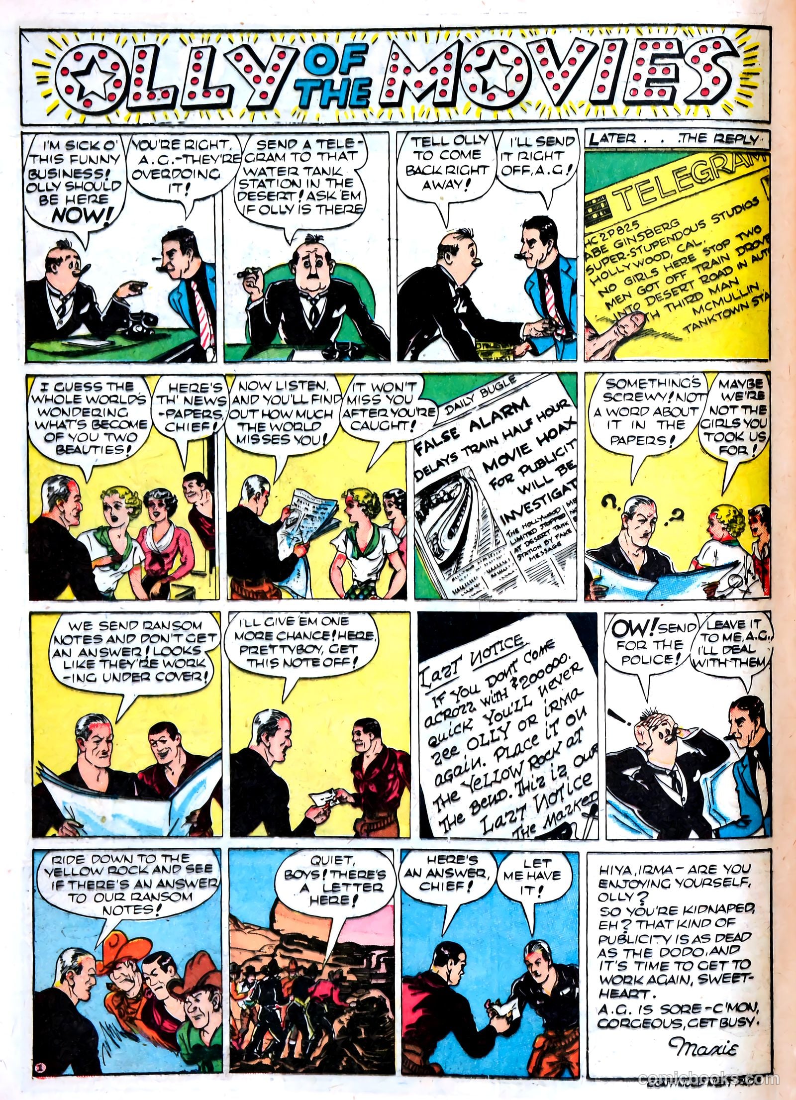 Famous Funnies #73 — page 39 of 62