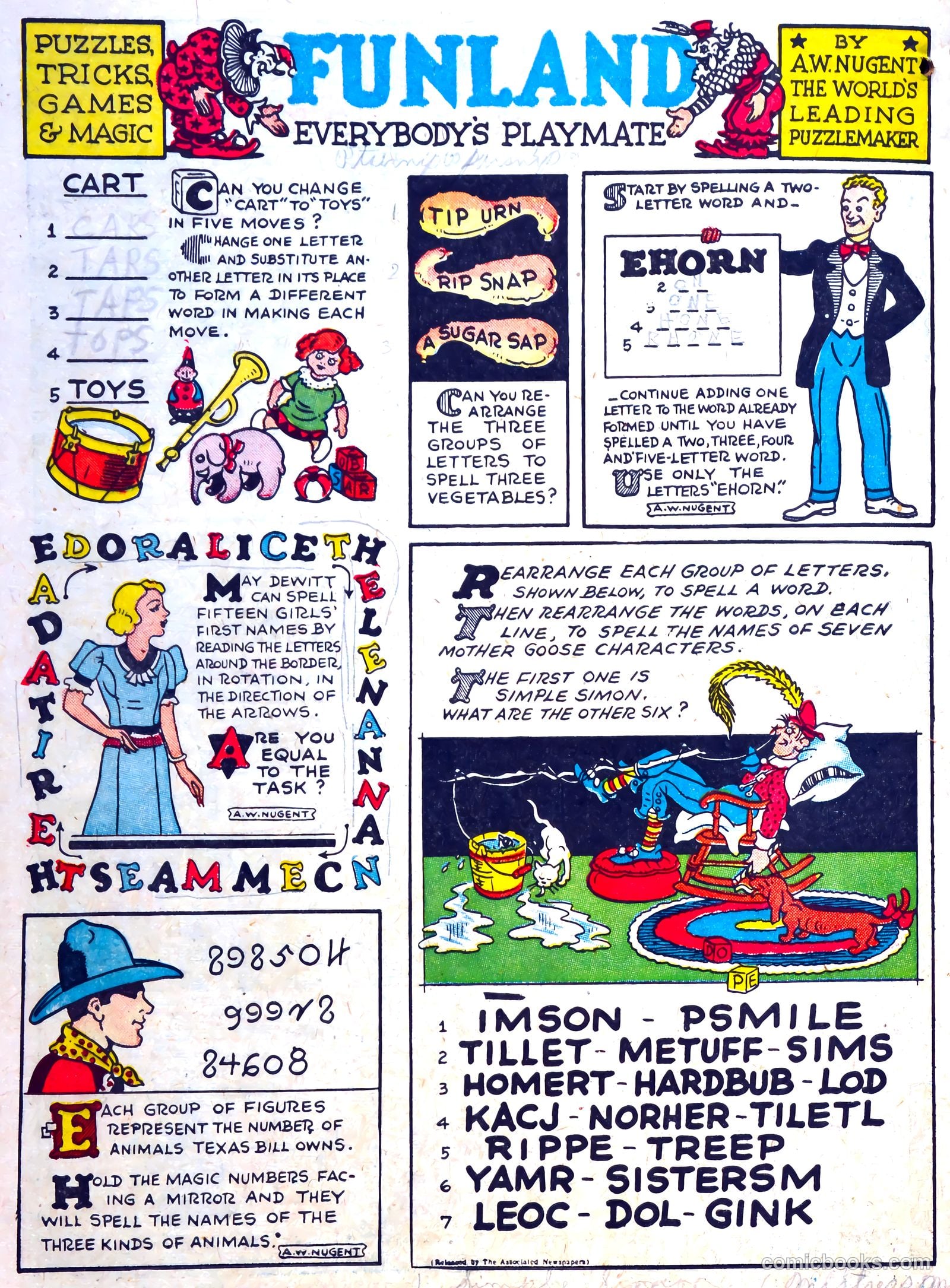 Famous Funnies #74 — page 58 of 62