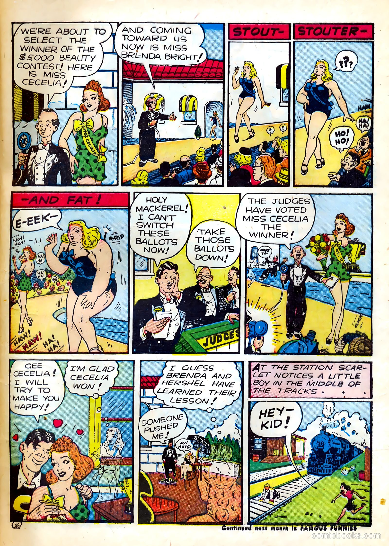 Famous Funnies #85 — page 9 of 64