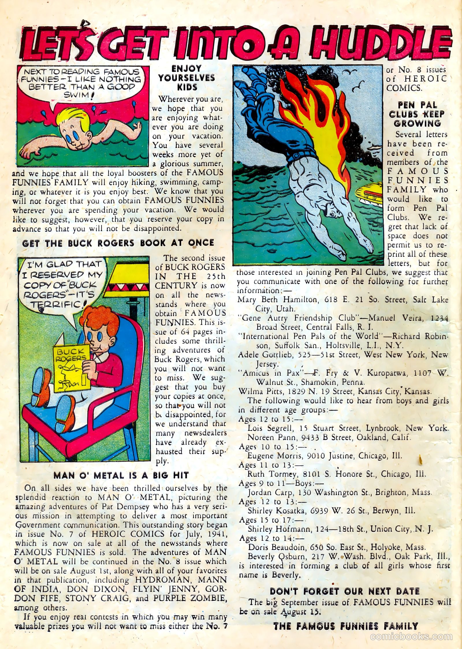 Famous Funnies #85 — page 10 of 64