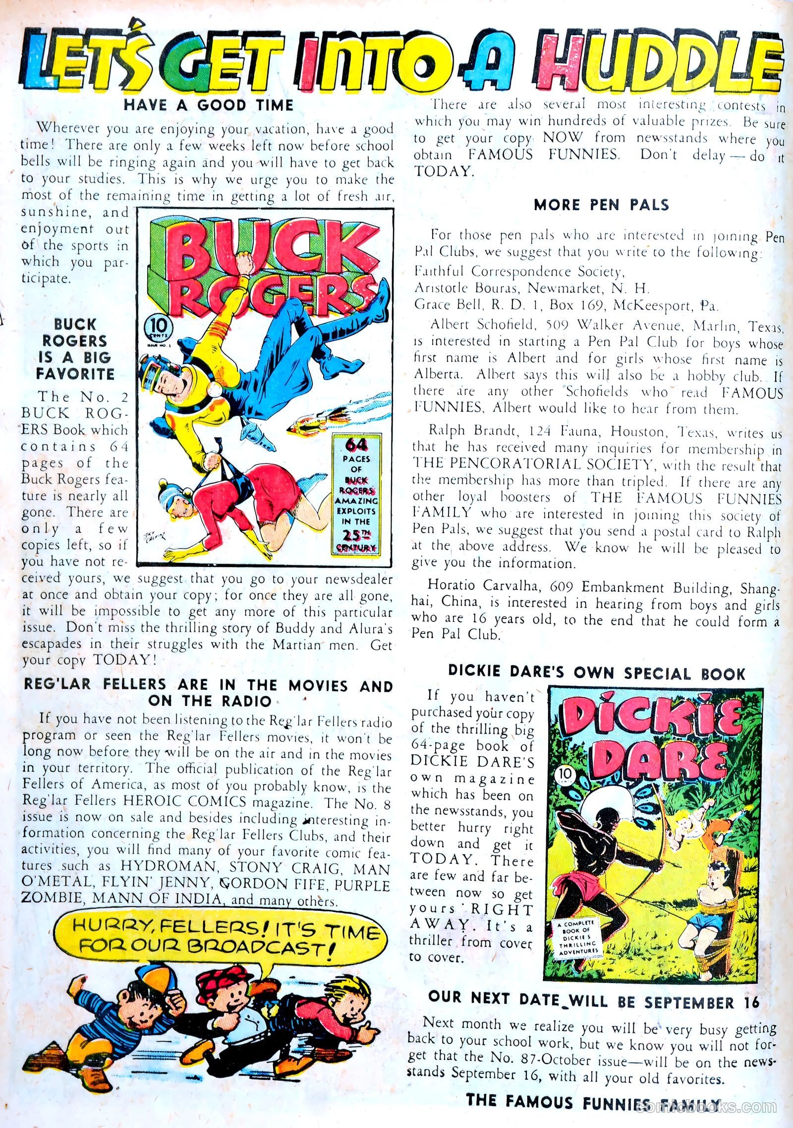 Famous Funnies #86 — page 10 of 62