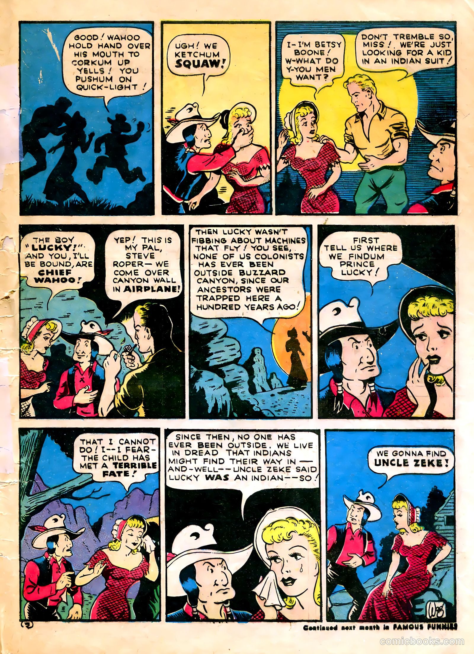 Famous Funnies #90 — page 56 of 57