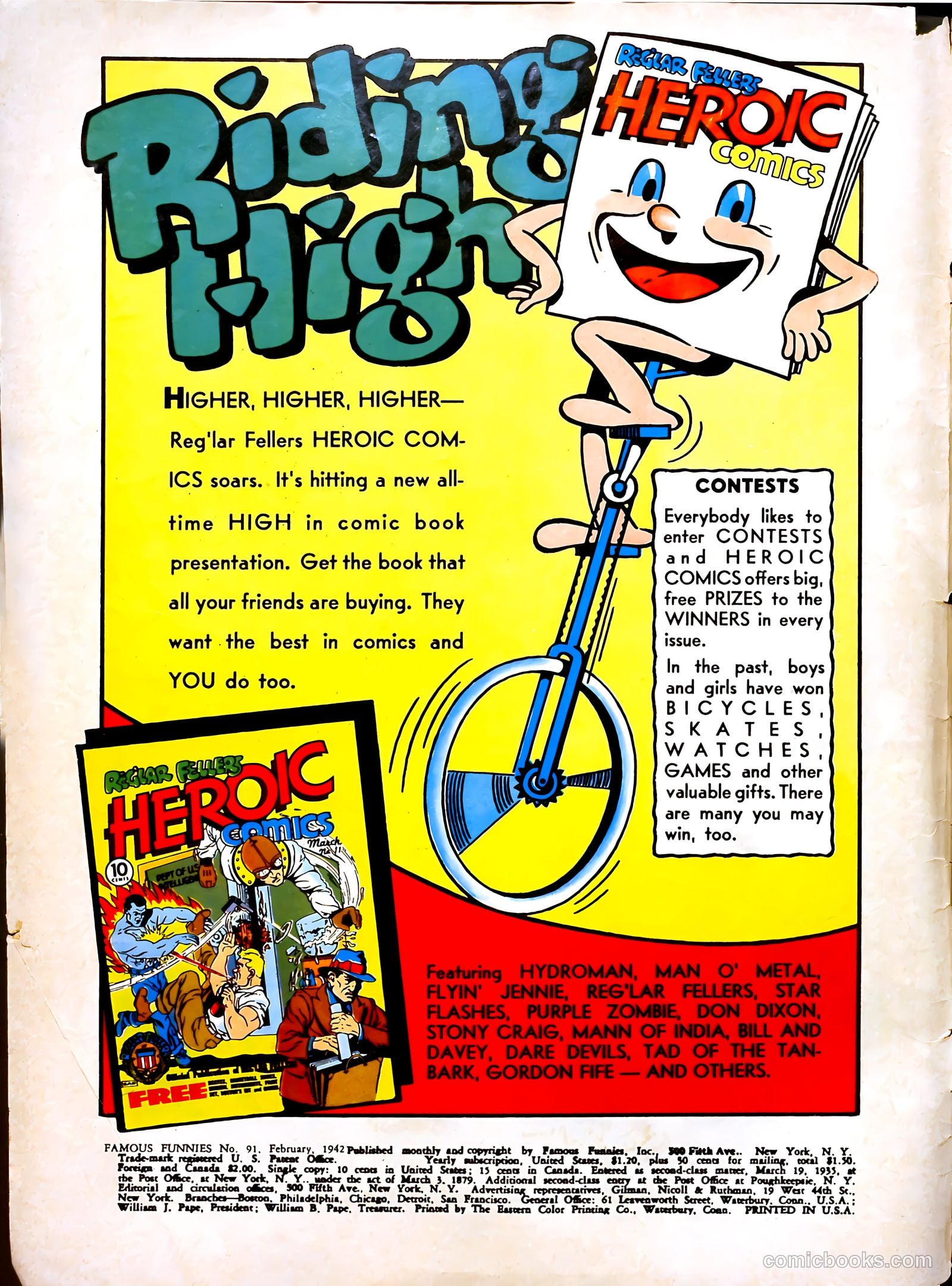 Famous Funnies #91 — page 2 of 61