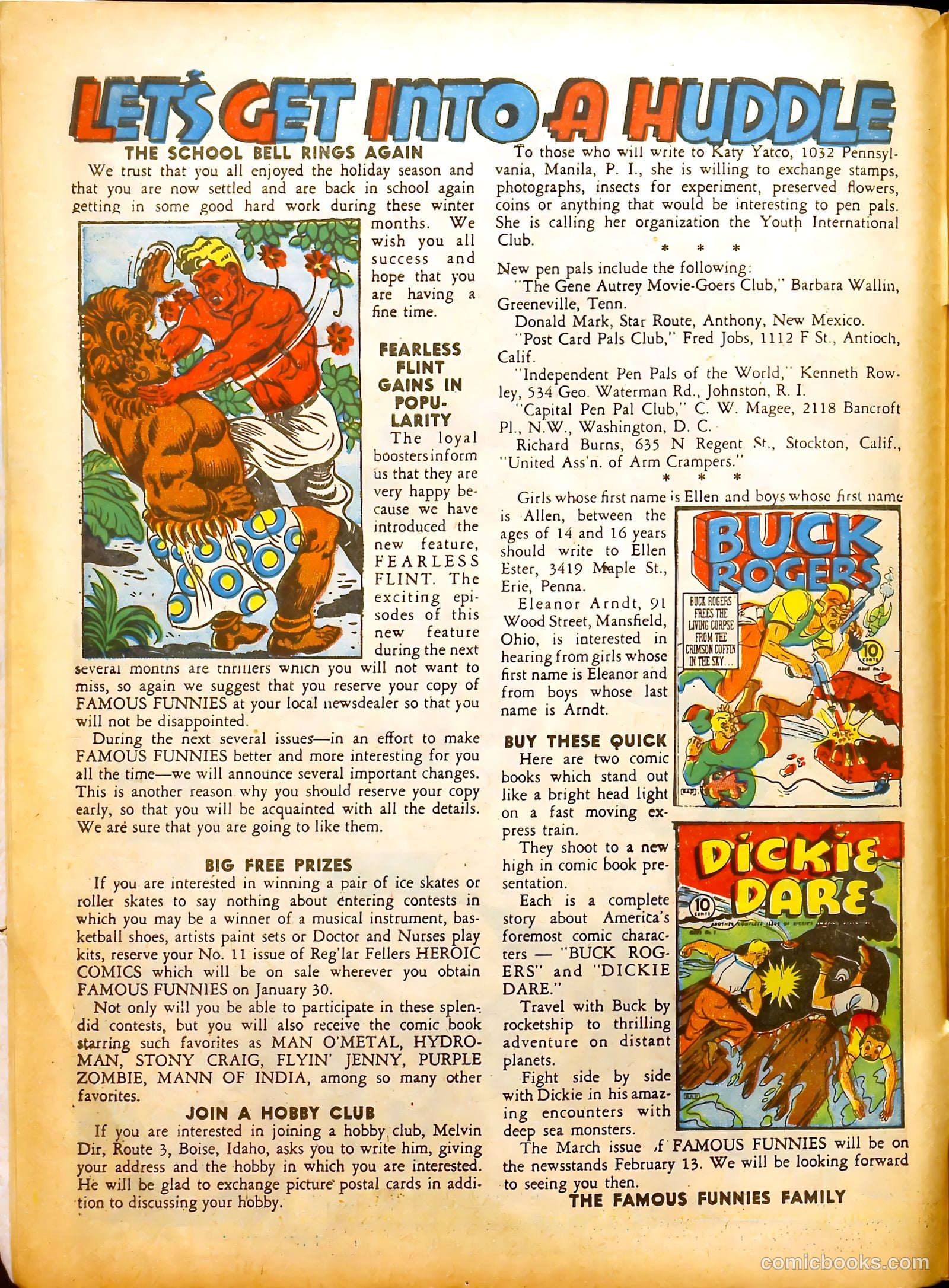 Famous Funnies #91 — page 4 of 61