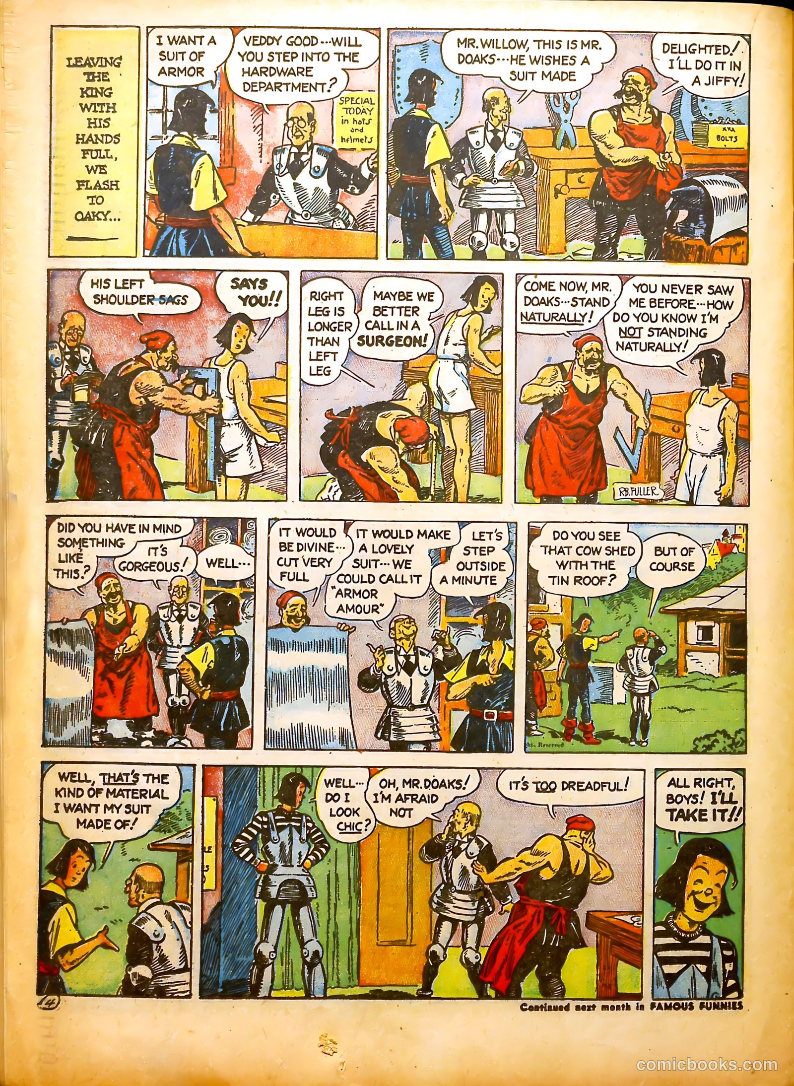 Famous Funnies #91 — page 39 of 61