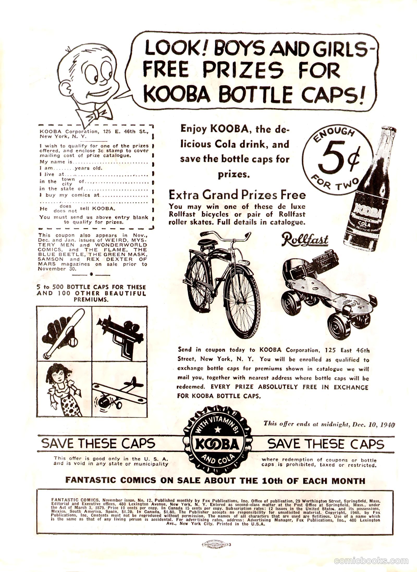 Fantastic Comics #12 — page 2 of 68