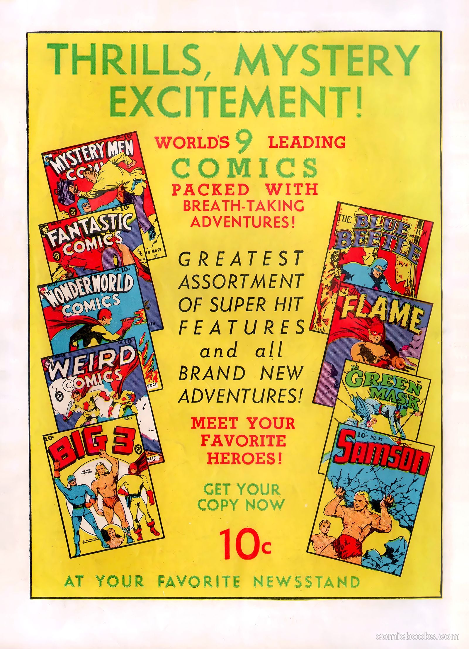 Fantastic Comics #14 — page 67 of 67